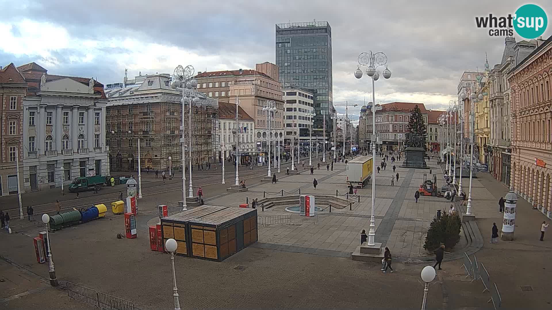 Zagreb Live Webcam Platz Bana Jelačić