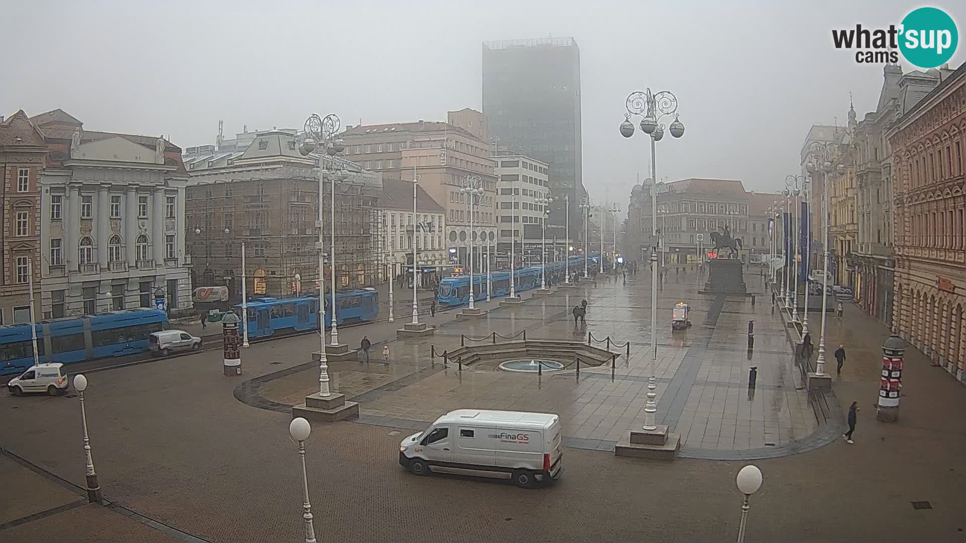 Zagreb web kamera trg Bana Jelačića