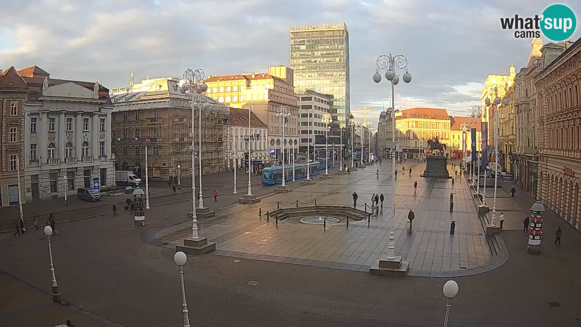 Zagreb camera en vivo plaza Bana Jelačić