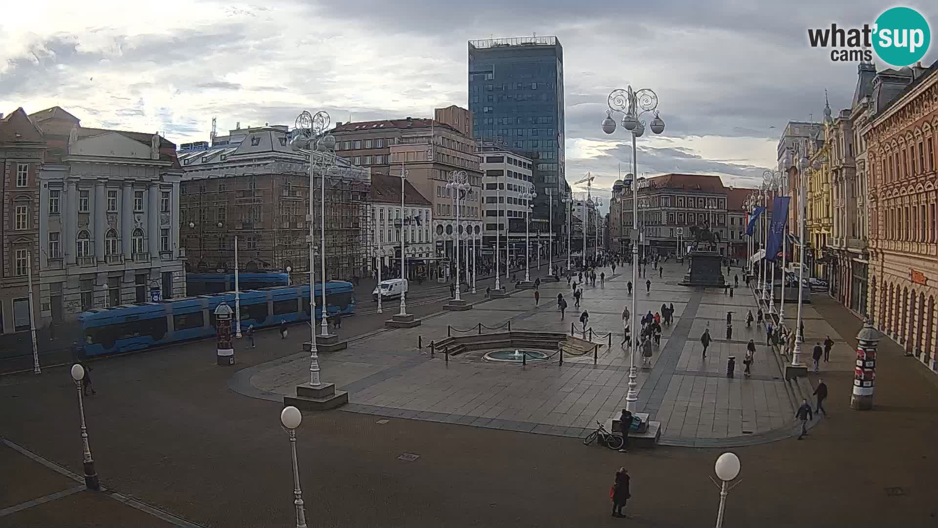 Zagabria Live Webcam piazza Bana Jelačić