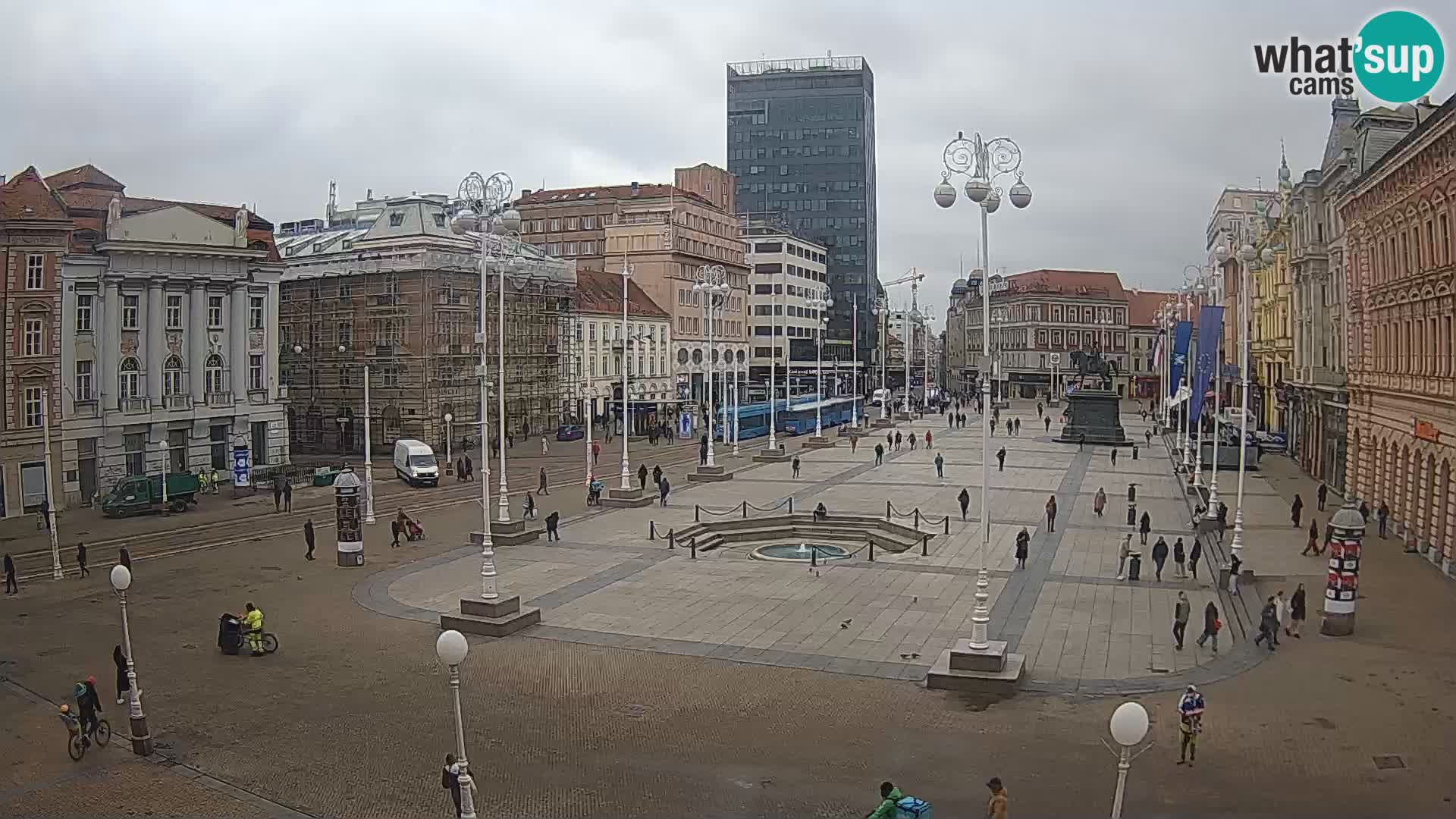 Zagreb camera en vivo plaza Bana Jelačić