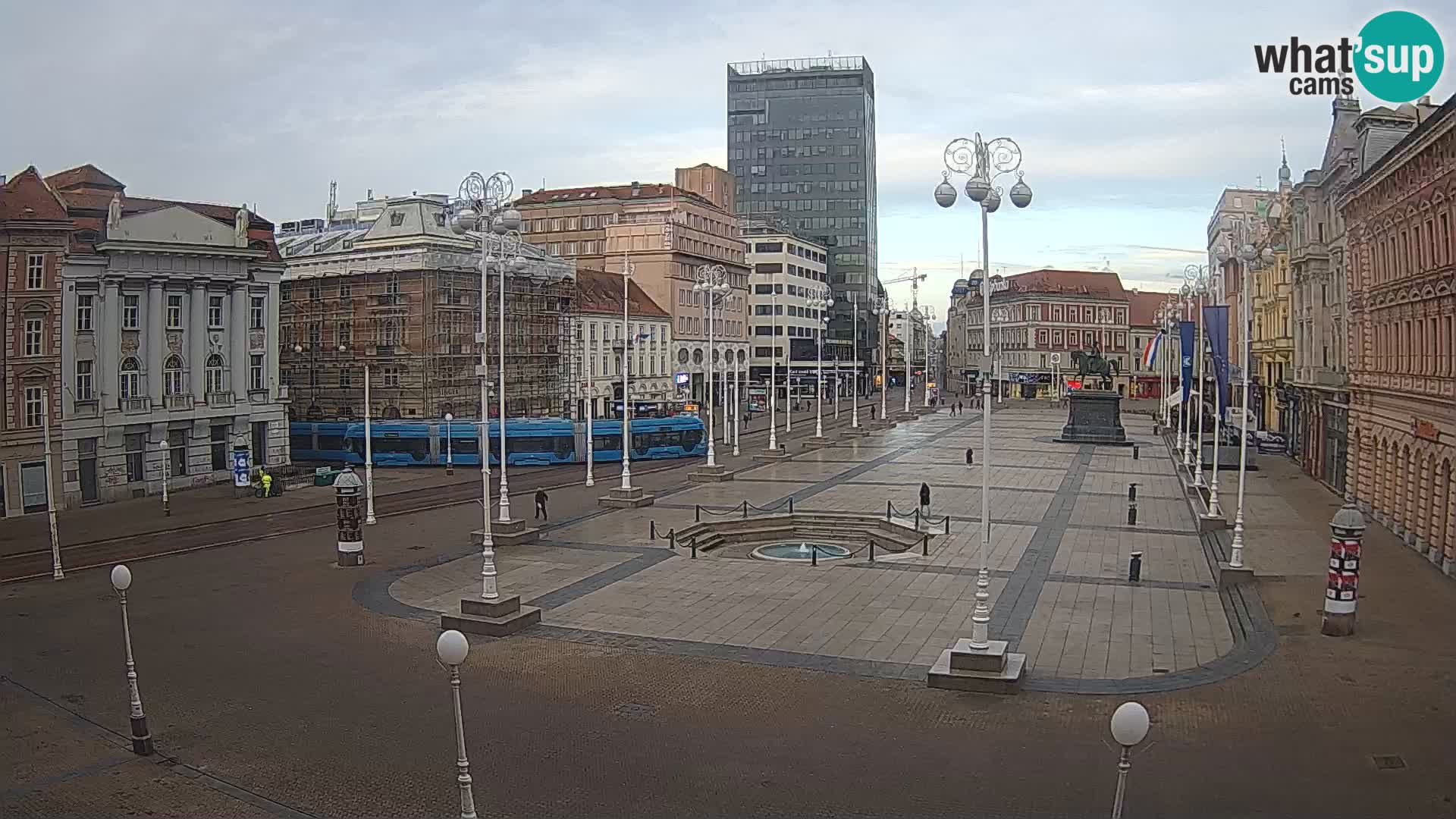 Zagreb Live Webcam Platz Bana Jelačić