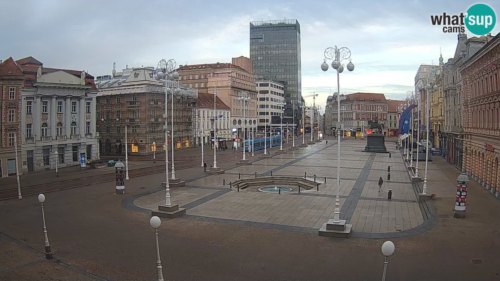 Zagreb camera en vivo plaza Bana Jelačić