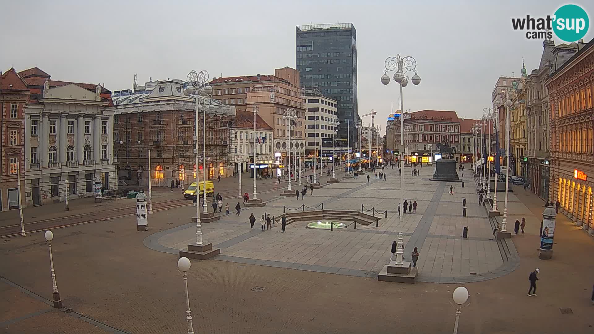 Zagreb camera en vivo plaza Bana Jelačić