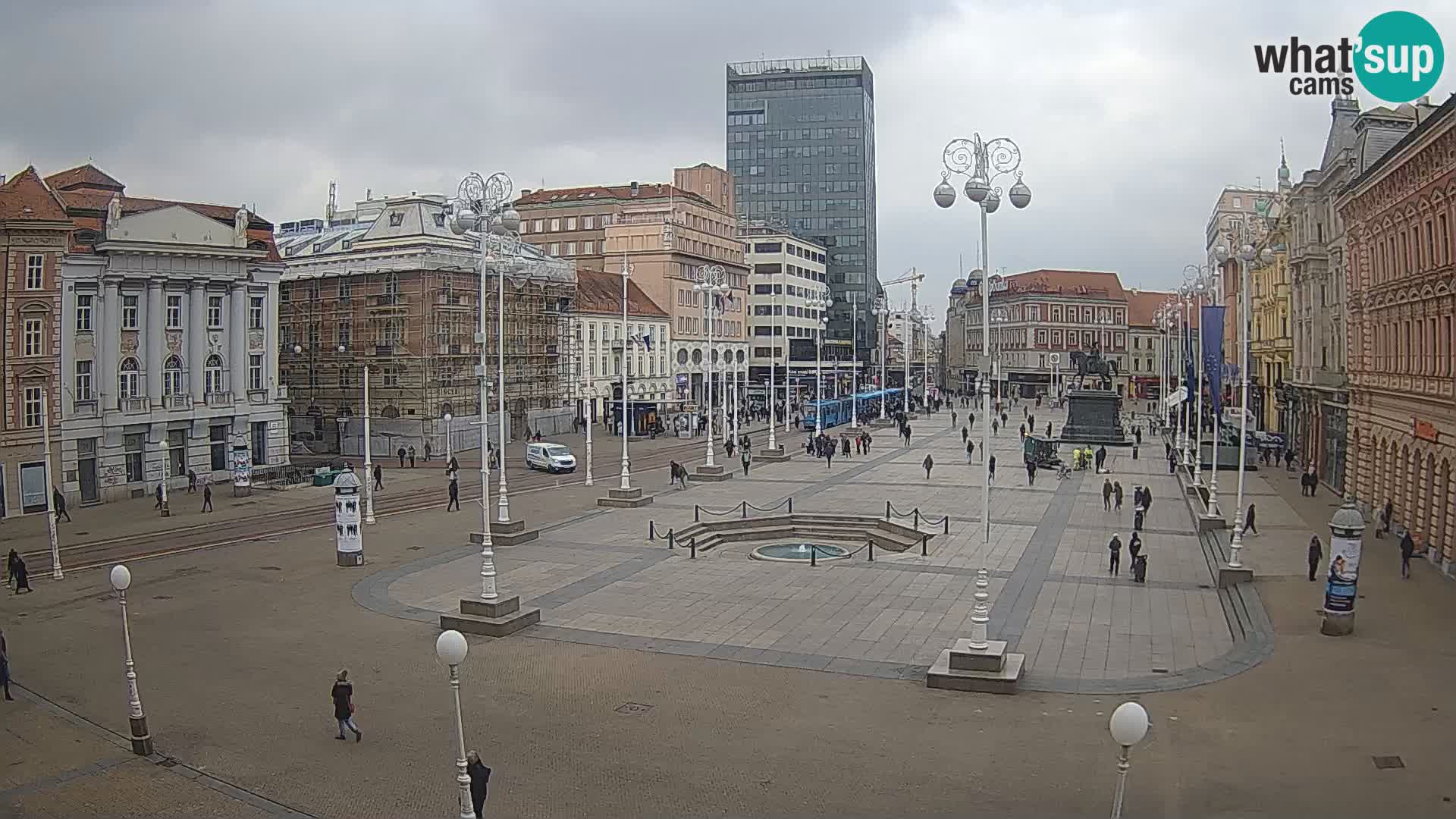 Zagreb Live Webcam Platz Bana Jelačić