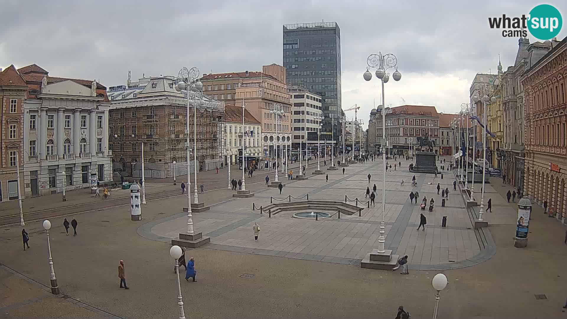 Zagreb Live Webcam Platz Bana Jelačić