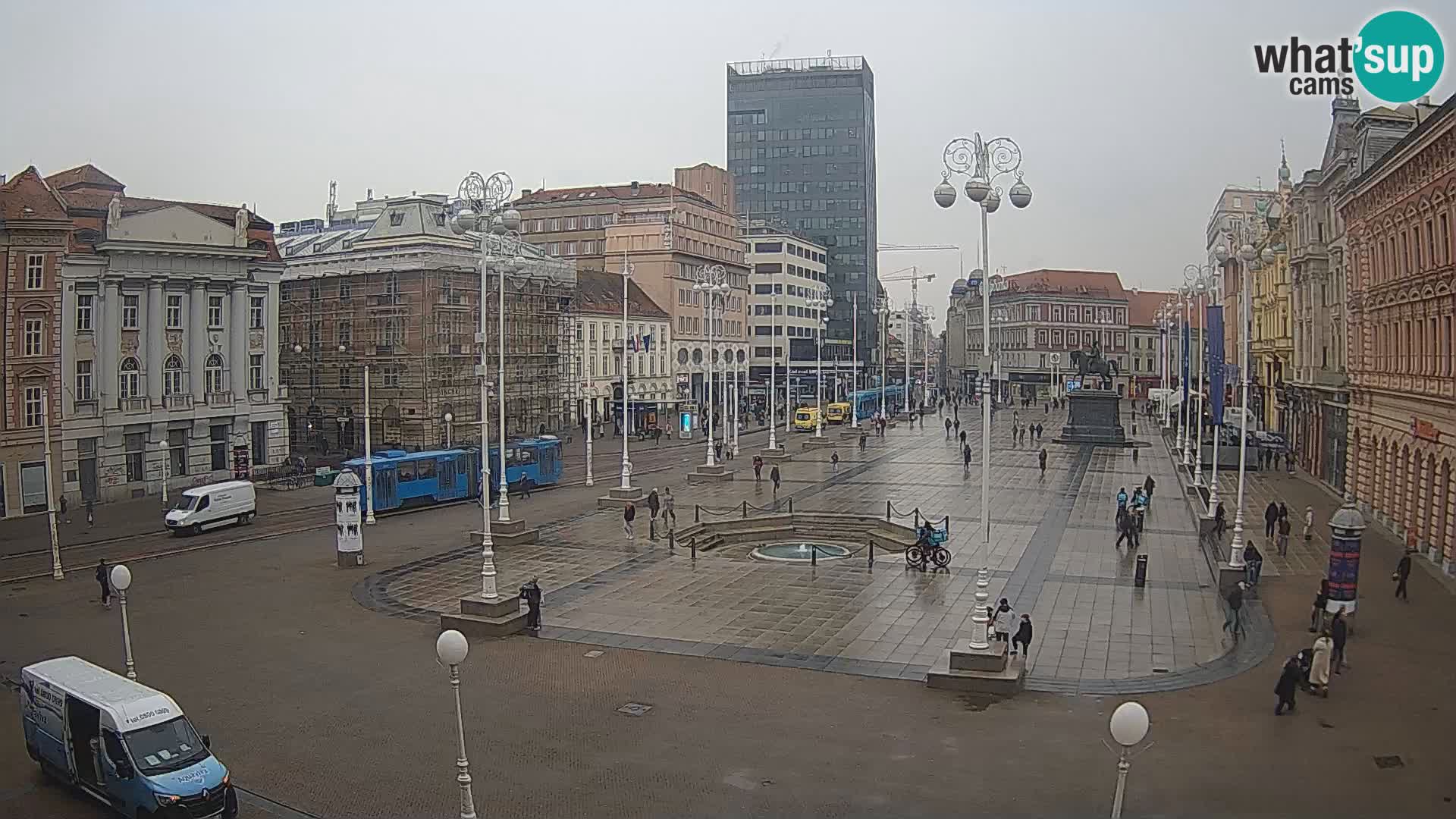 Zagreb Live Webcam Platz Bana Jelačić