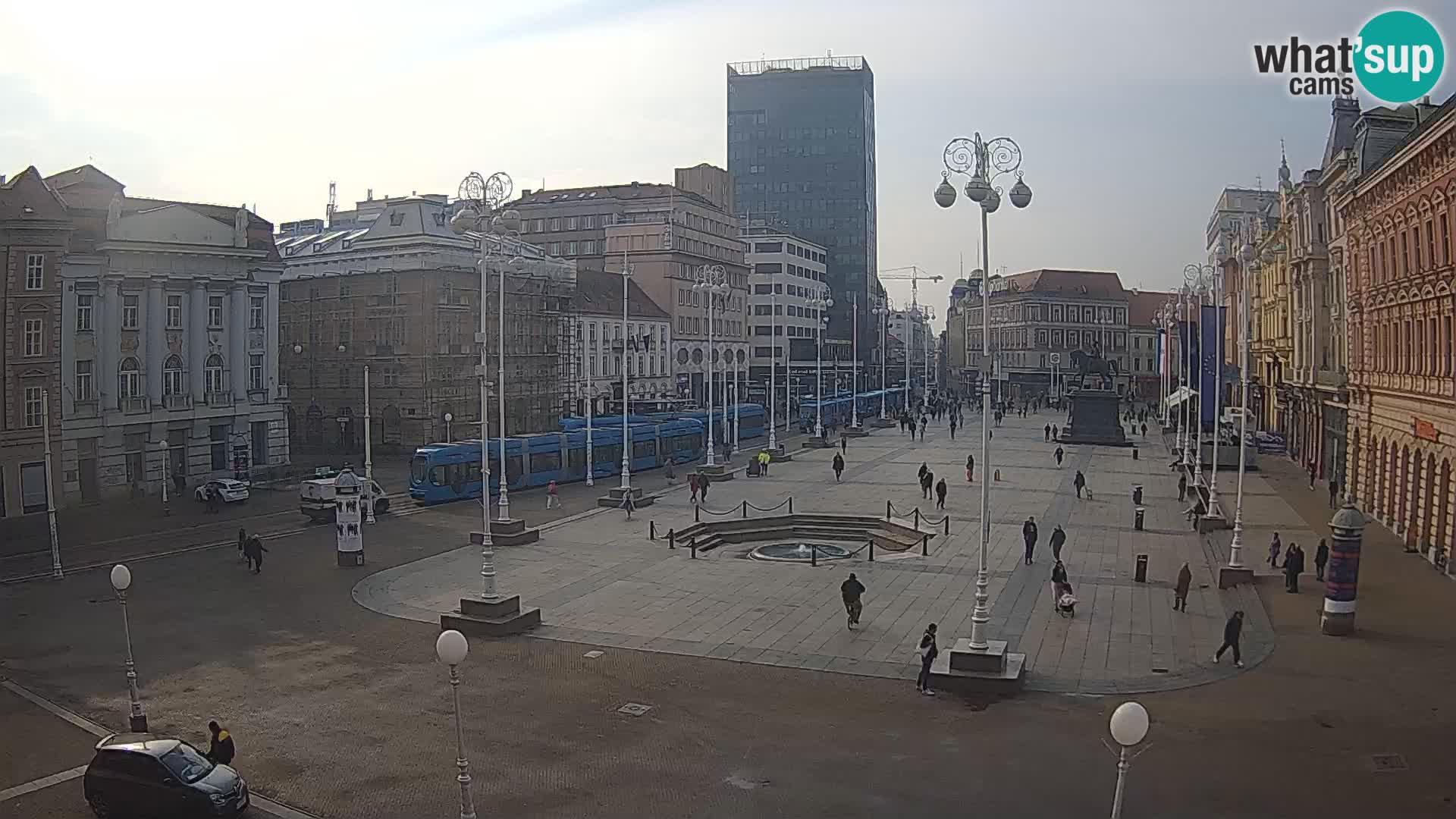 Zagreb Live Webcam Platz Bana Jelačić