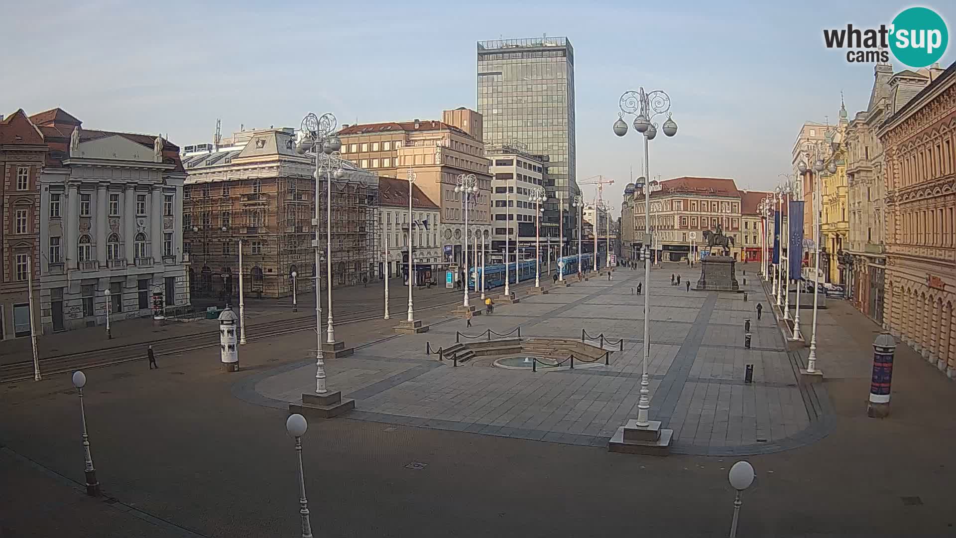 Zagreb camera en vivo plaza Bana Jelačić