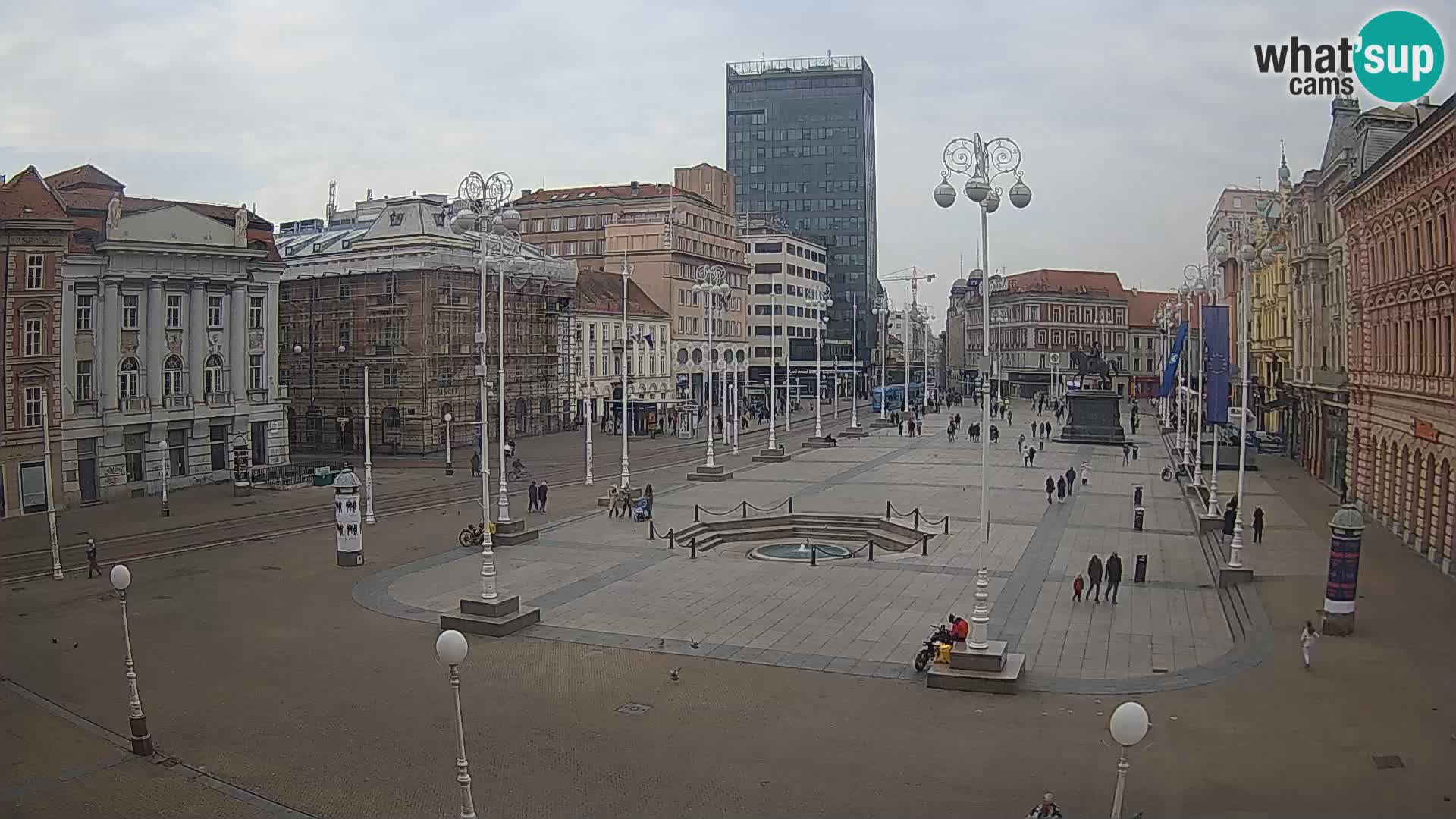 Zagreb camera en vivo plaza Bana Jelačić