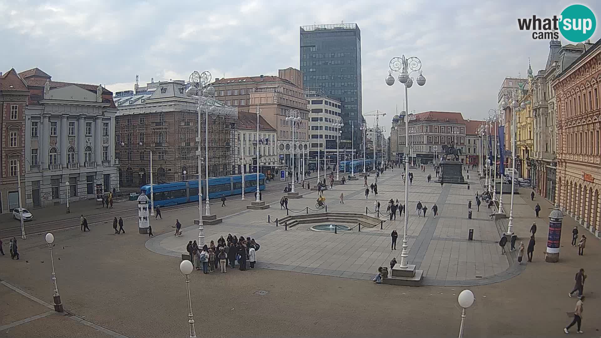 Zagabria Live Webcam piazza Bana Jelačić