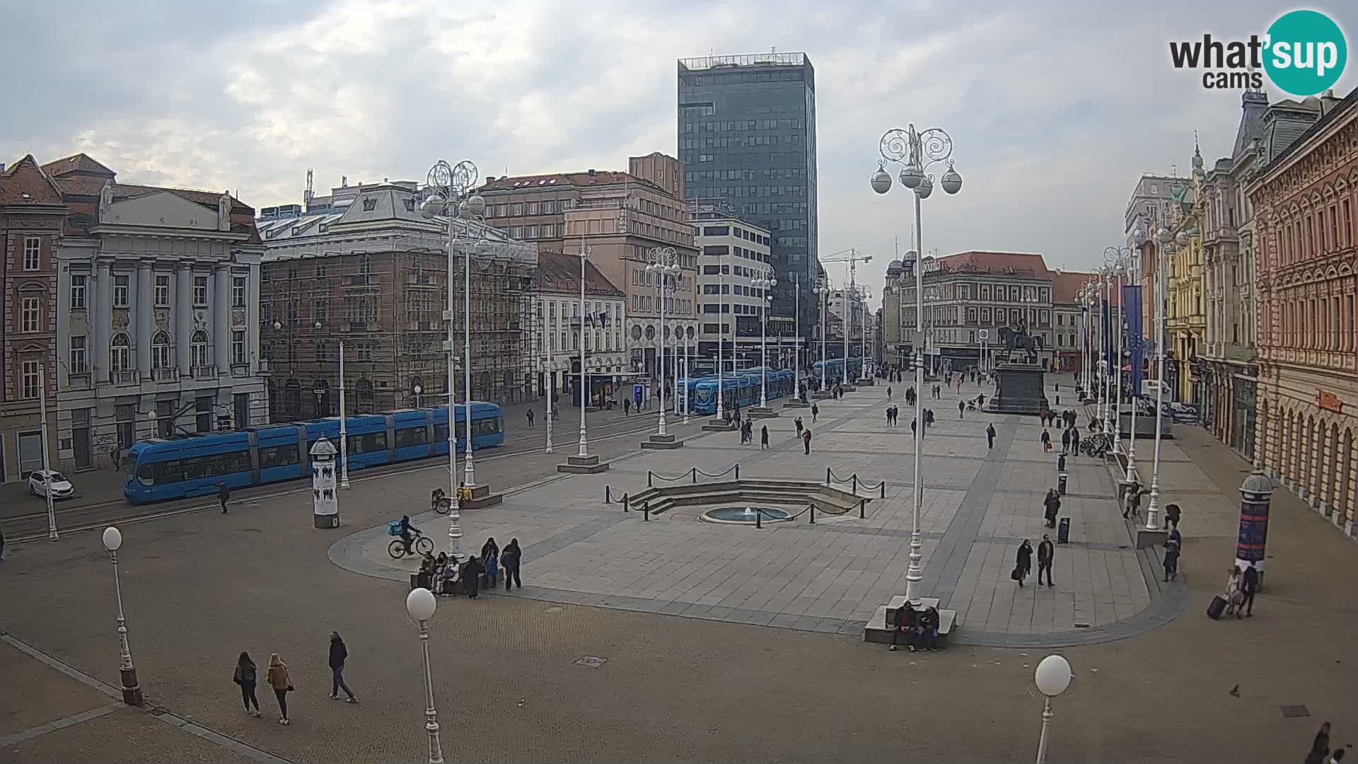 Zagreb camera en vivo plaza Bana Jelačić