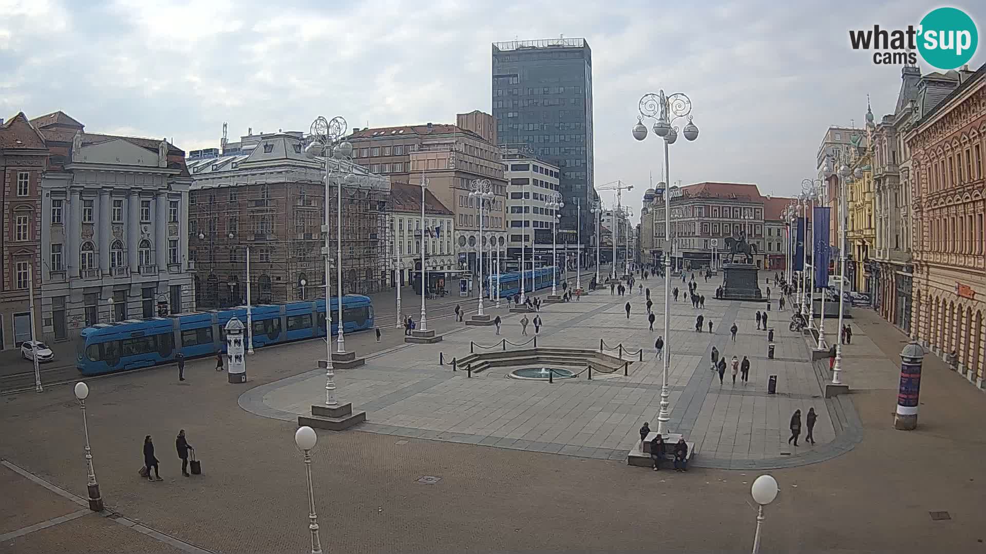 Zagreb Live Webcam Platz Bana Jelačić