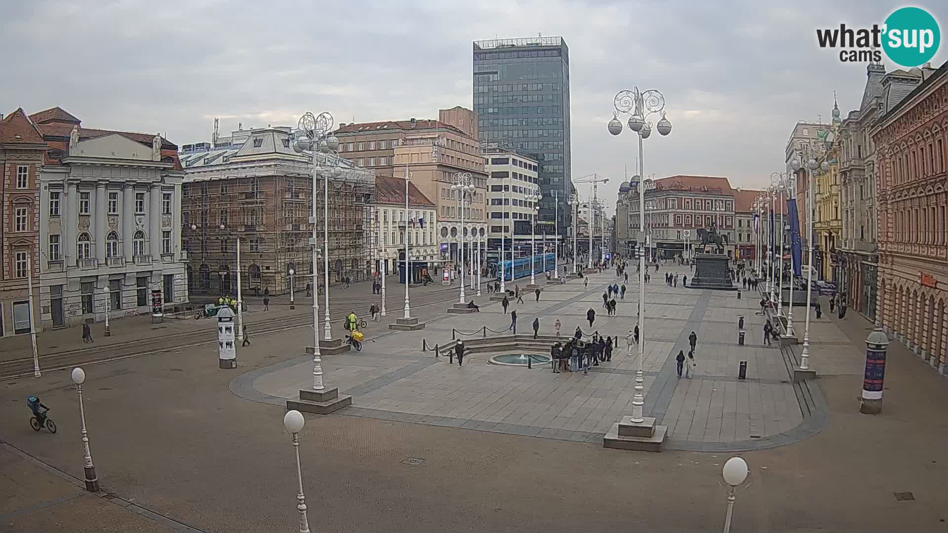 Zagabria Live Webcam piazza Bana Jelačić