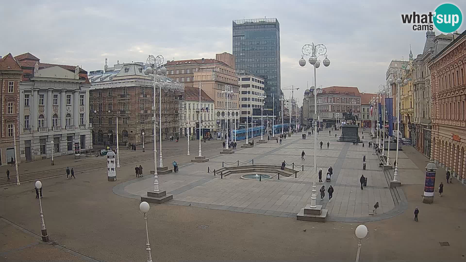 Zagreb Live Webcam Platz Bana Jelačić