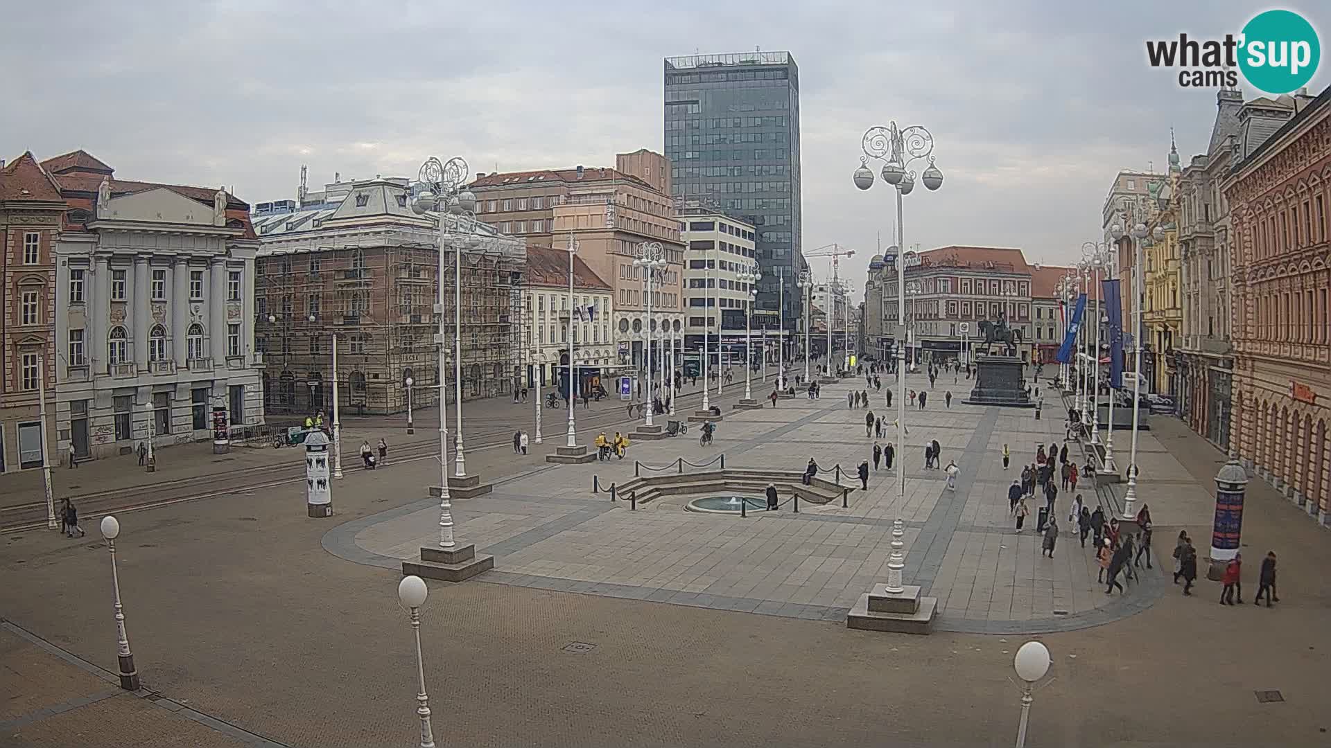 Zagreb Live Webcam Platz Bana Jelačić