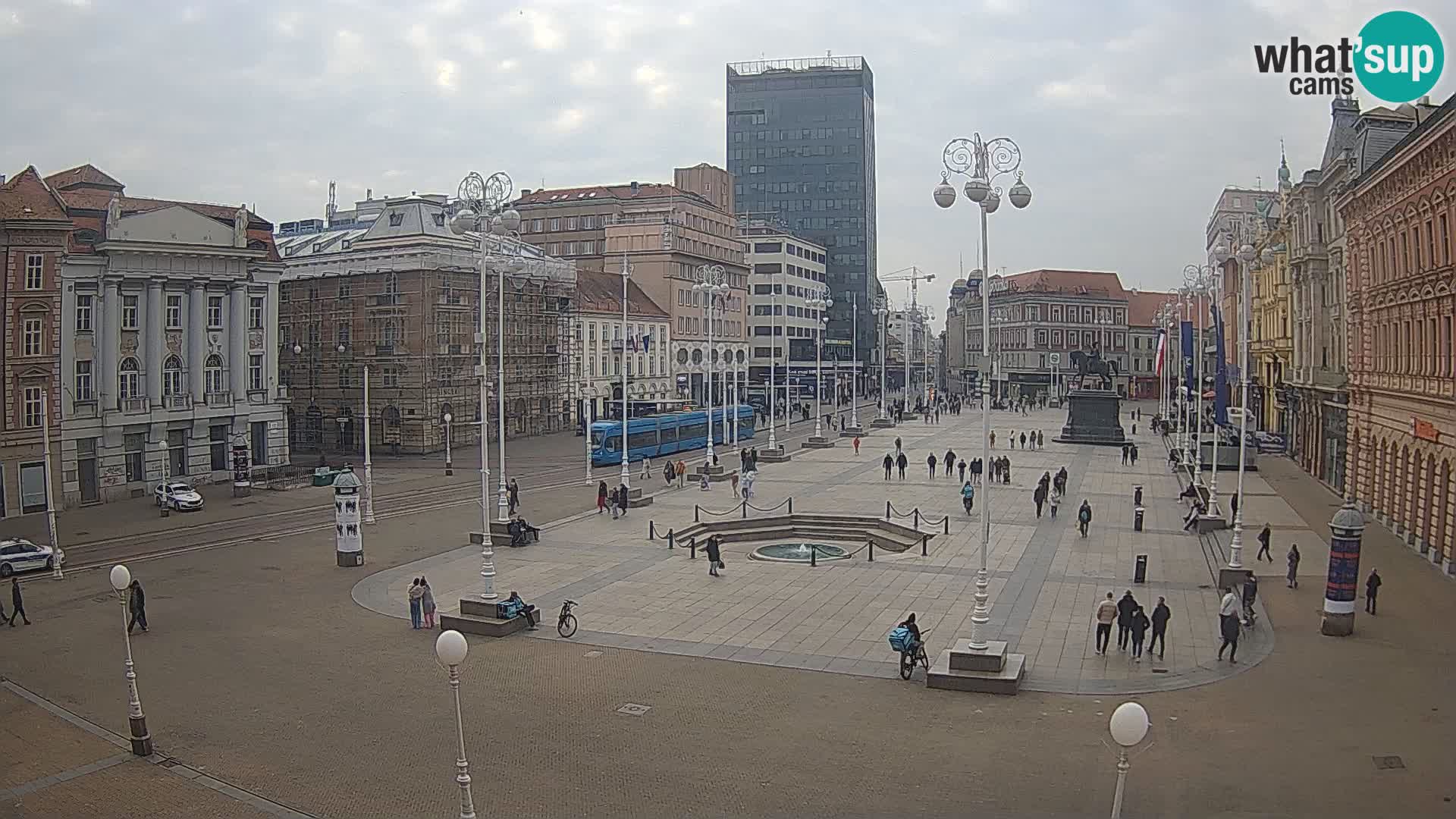 Zagreb Live Webcam Platz Bana Jelačić