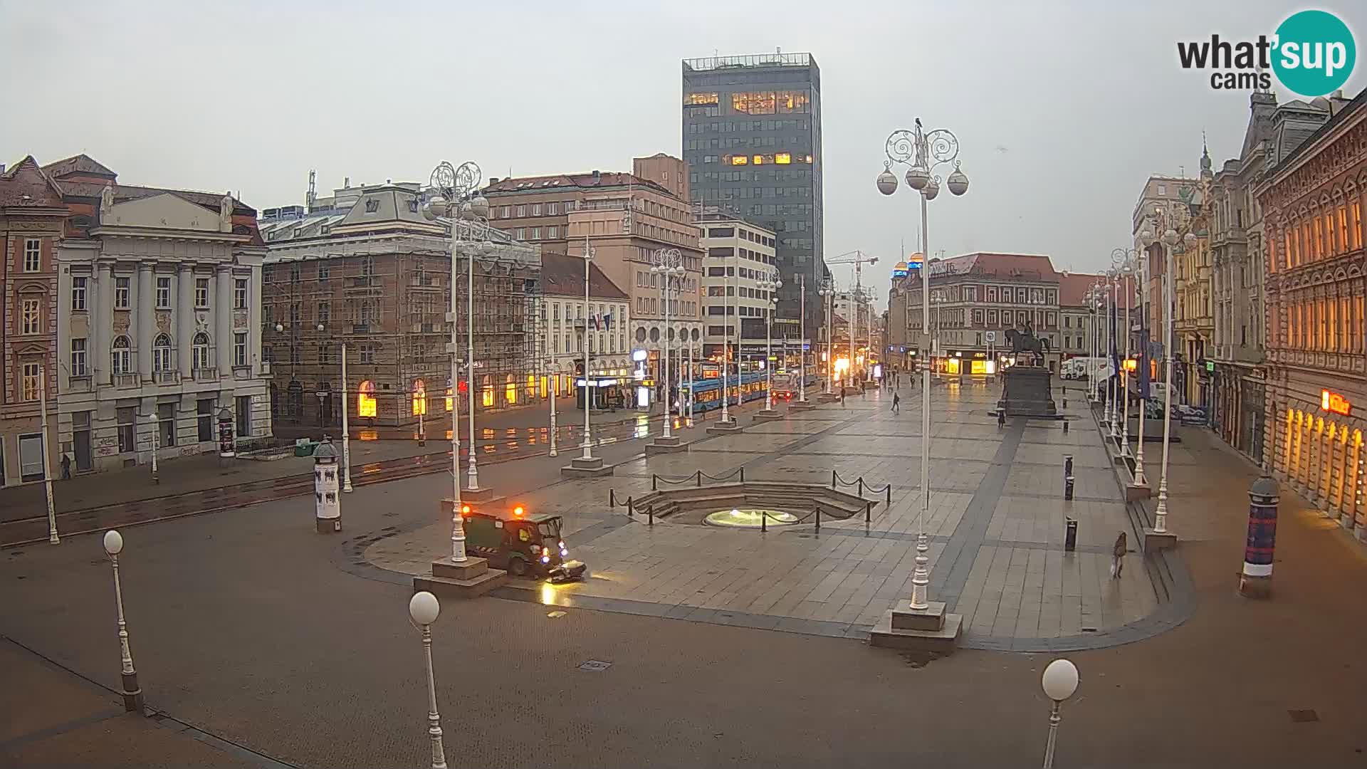 Zagreb Live Webcam Platz Bana Jelačić