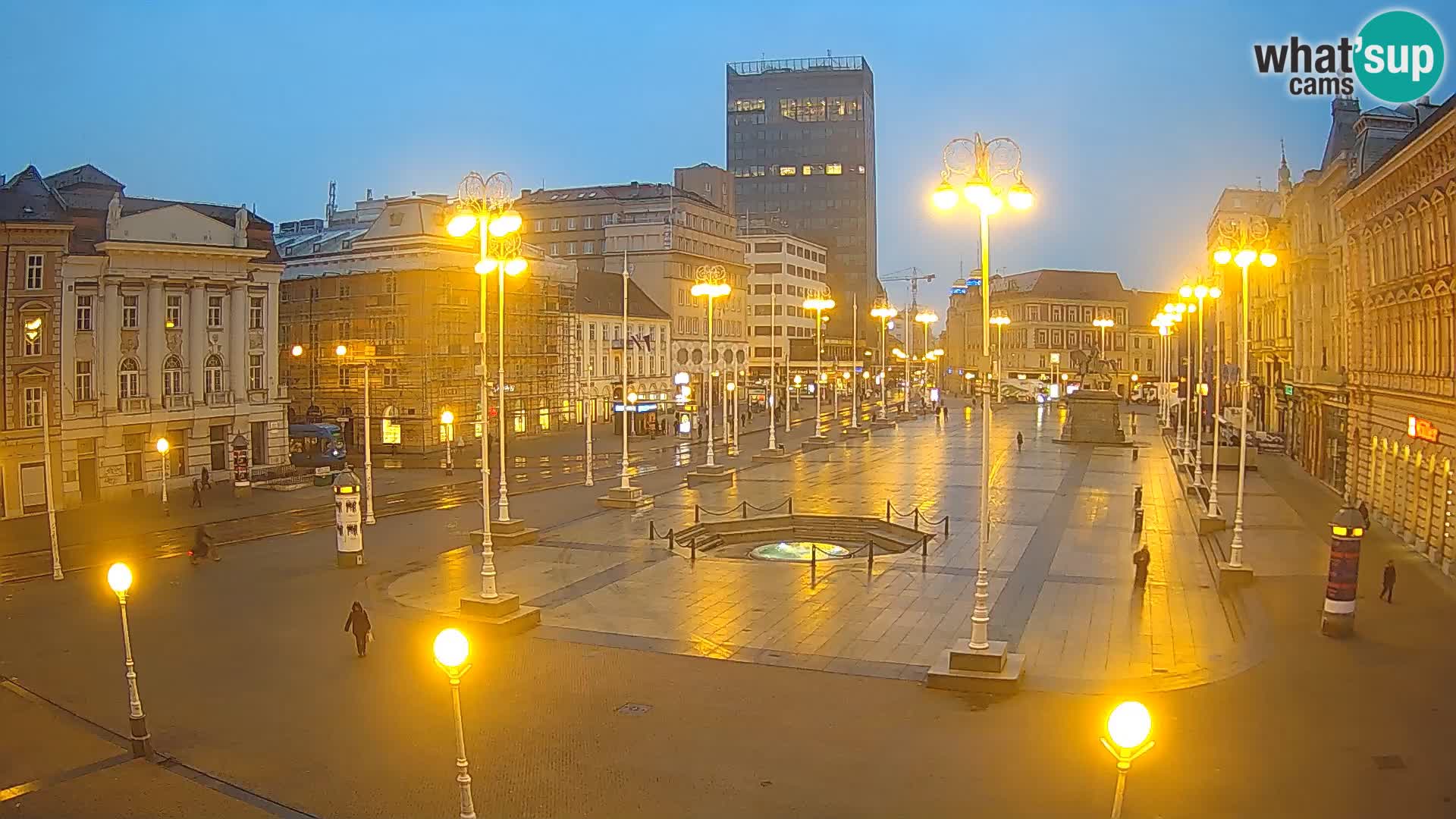 Zagreb Live Webcam Platz Bana Jelačić