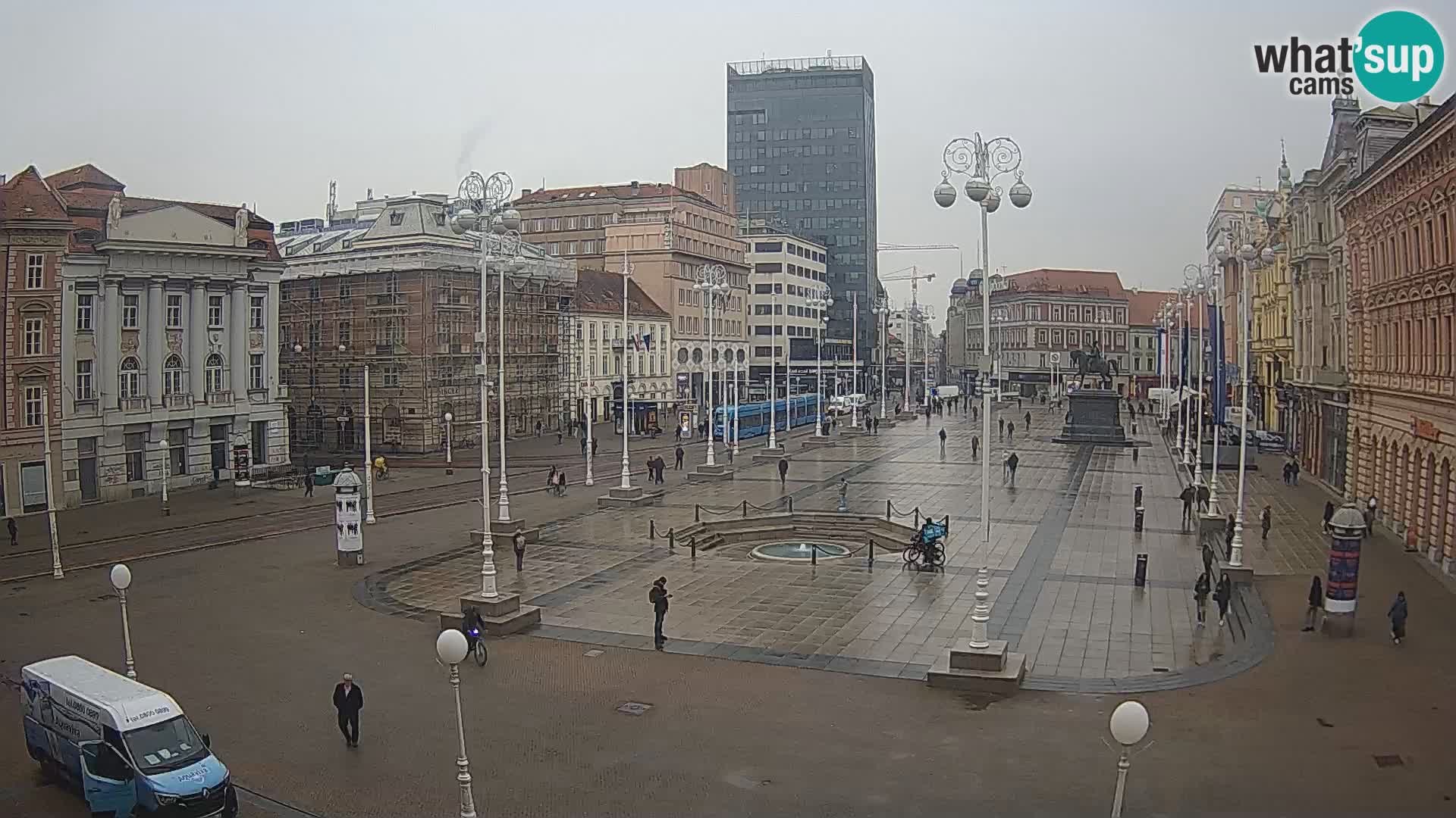 Zagreb Live Webcam Platz Bana Jelačić