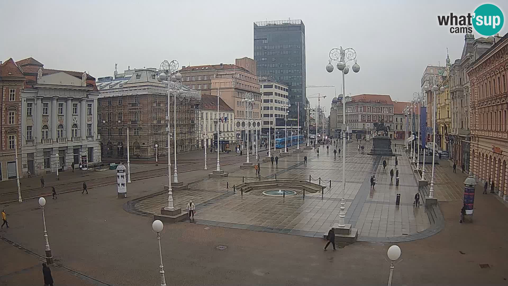 Zagreb Live Webcam Platz Bana Jelačić