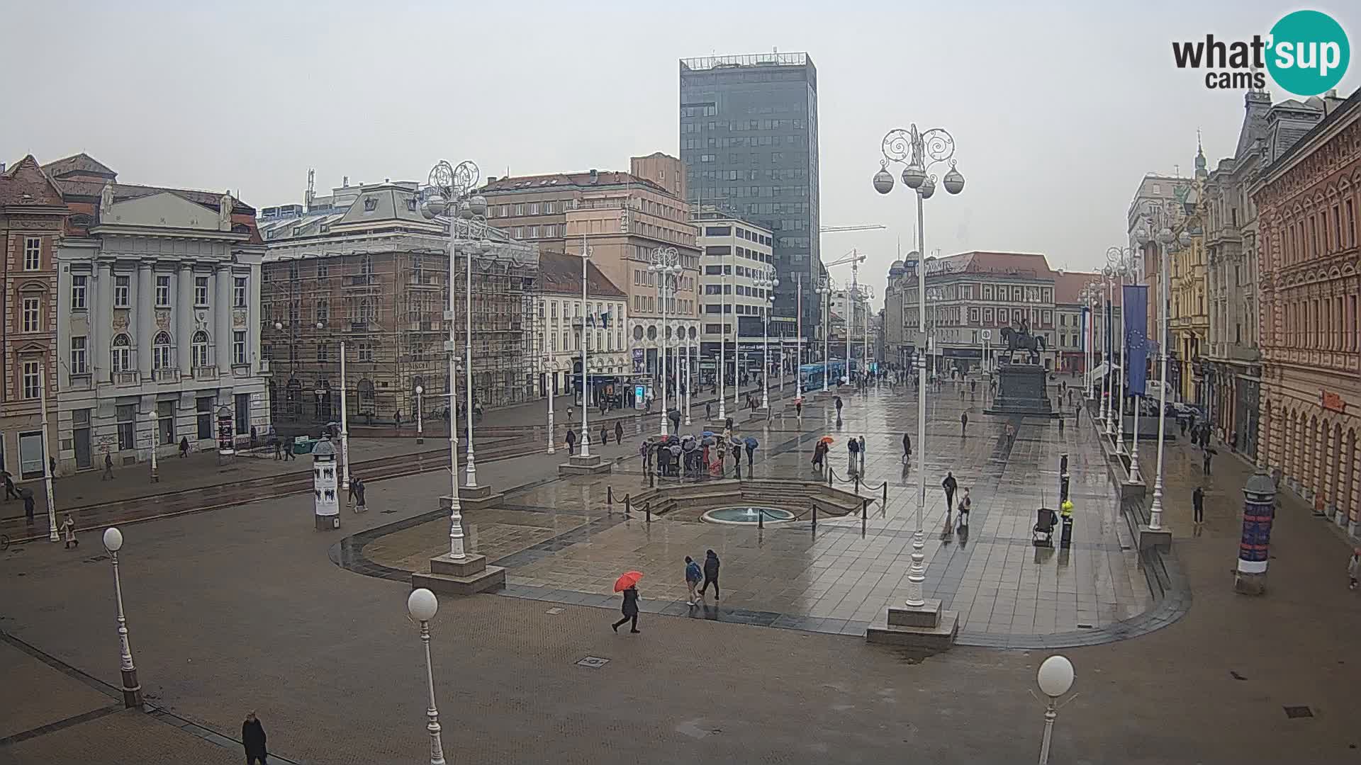 Zagabria Live Webcam piazza Bana Jelačić