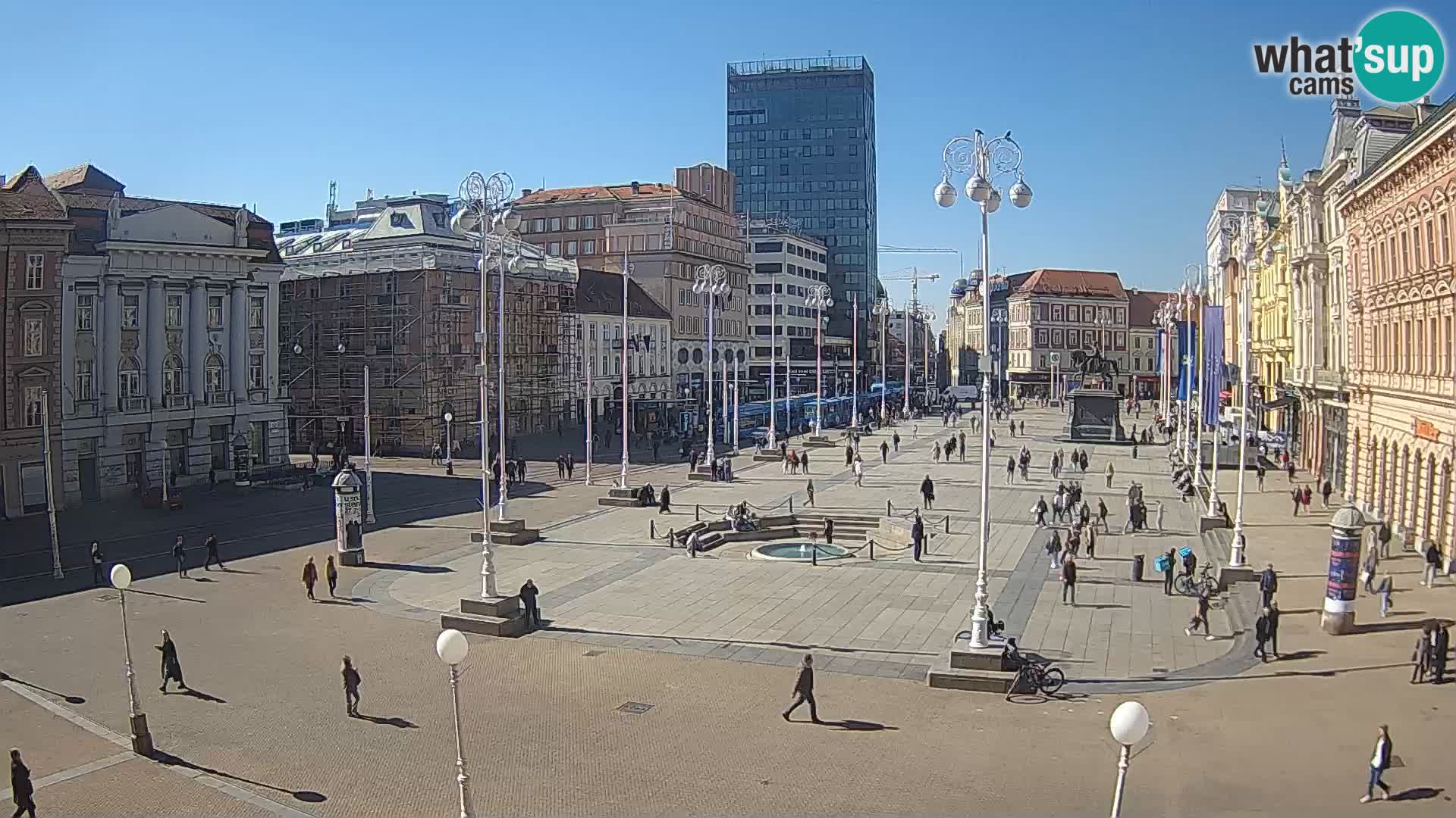 Zagreb Live Webcam Platz Bana Jelačić