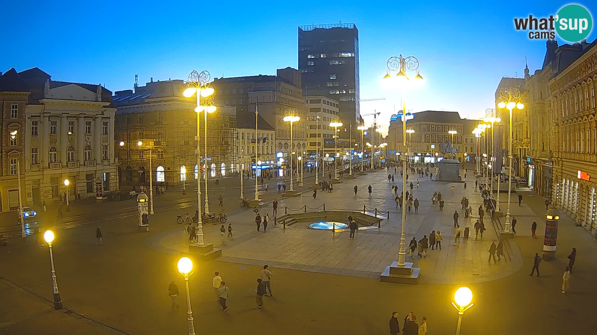 Zagreb camera en vivo plaza Bana Jelačić