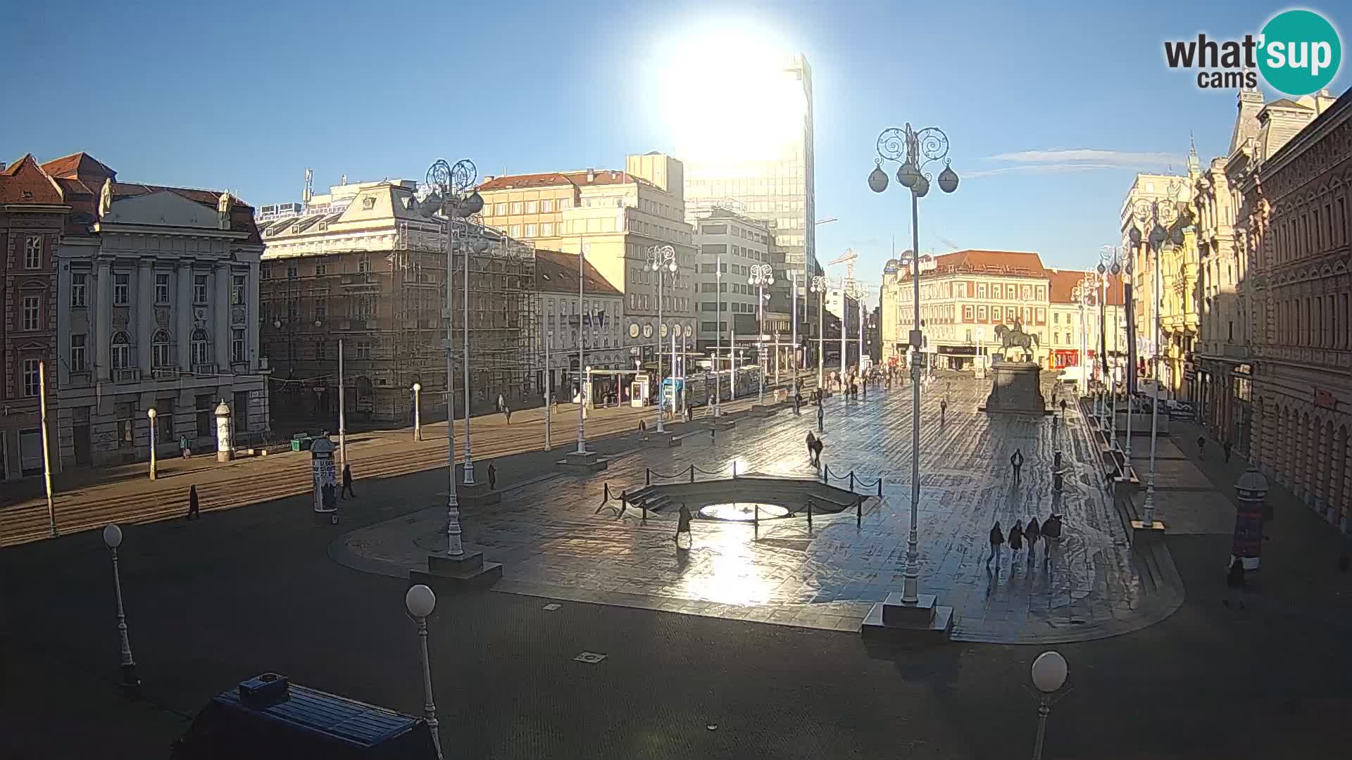 Zagreb camera en vivo plaza Bana Jelačić