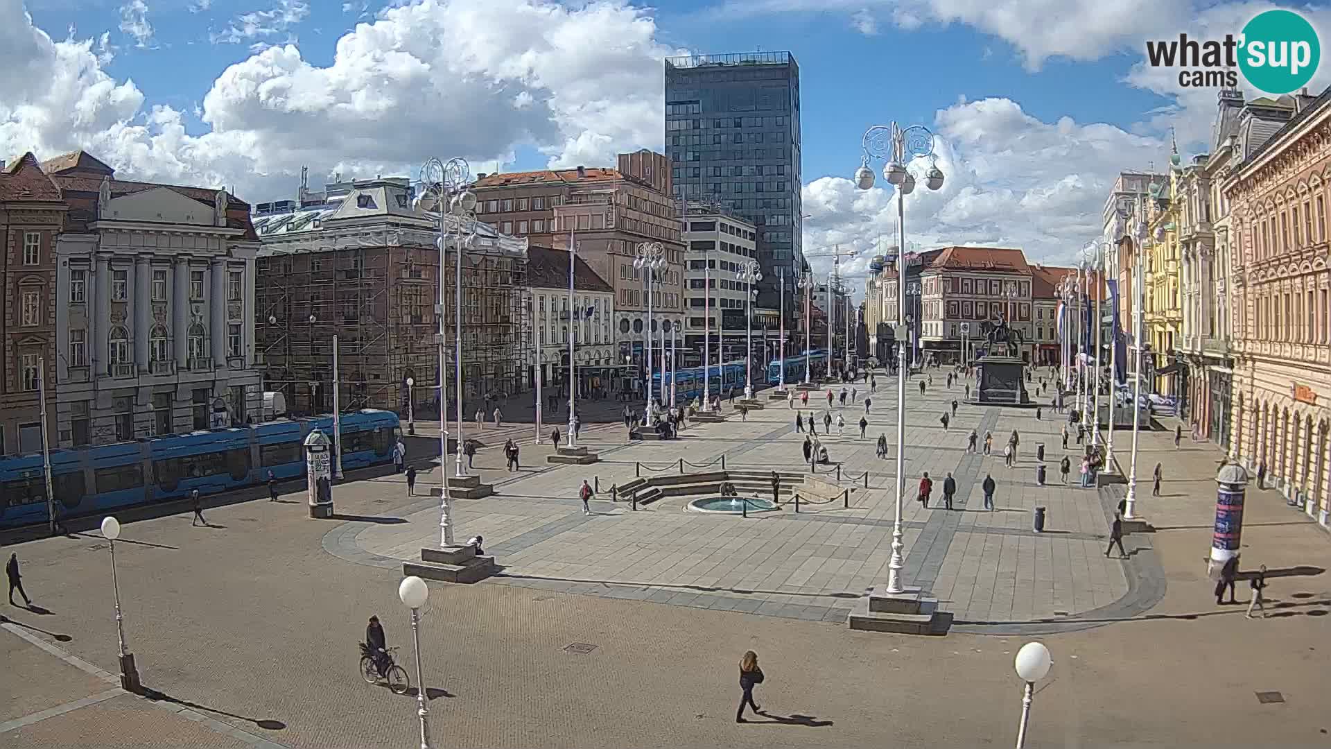 Zagreb Live Webcam Platz Bana Jelačić