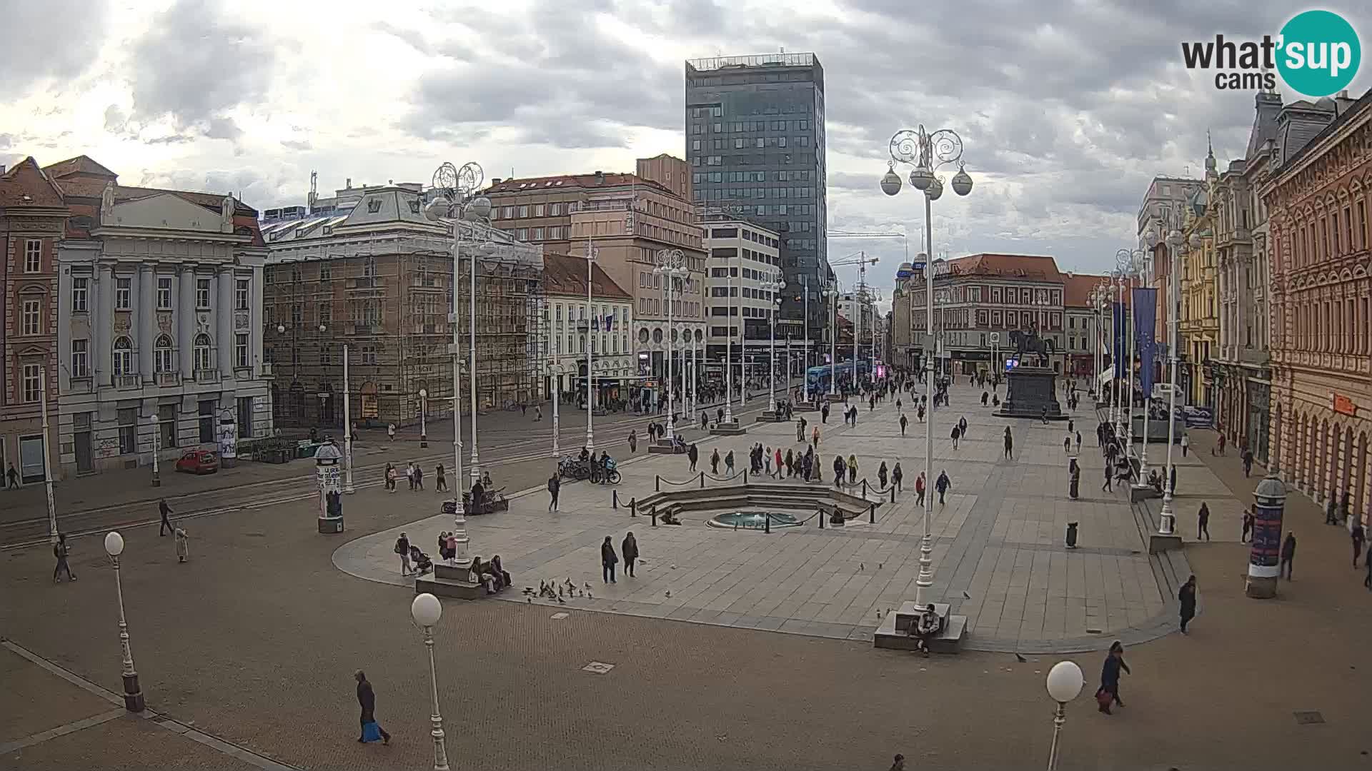 Zagabria Live Webcam piazza Bana Jelačić