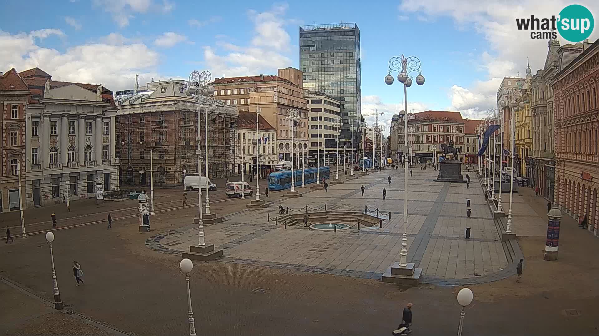 Zagreb camera en vivo plaza Bana Jelačić