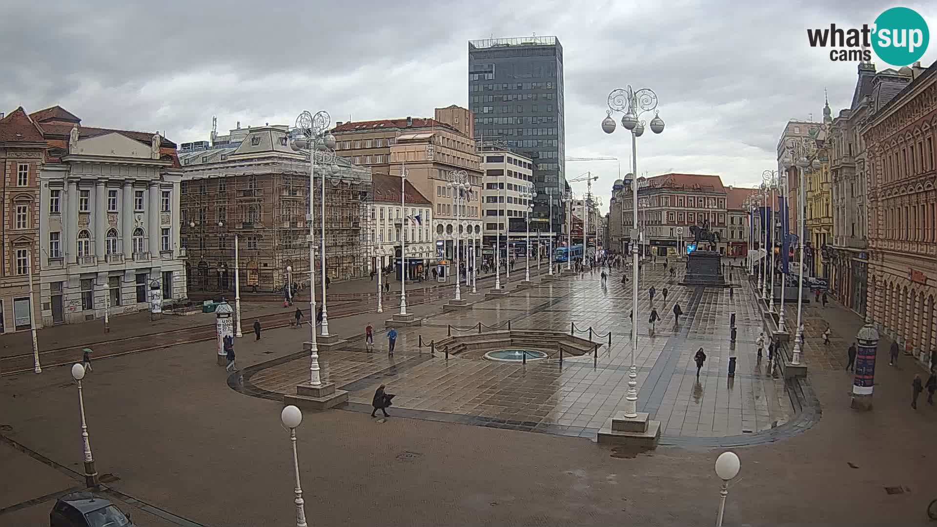 Zagreb camera en vivo plaza Bana Jelačić