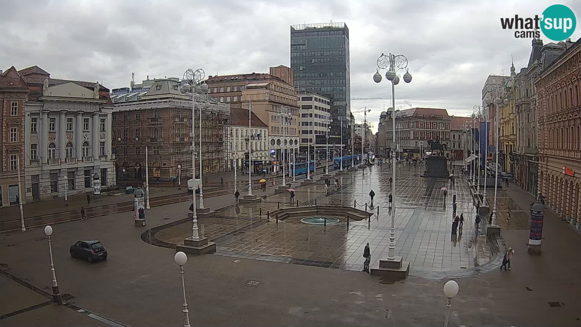 Zagreb Live Webcam Platz Bana Jelačić