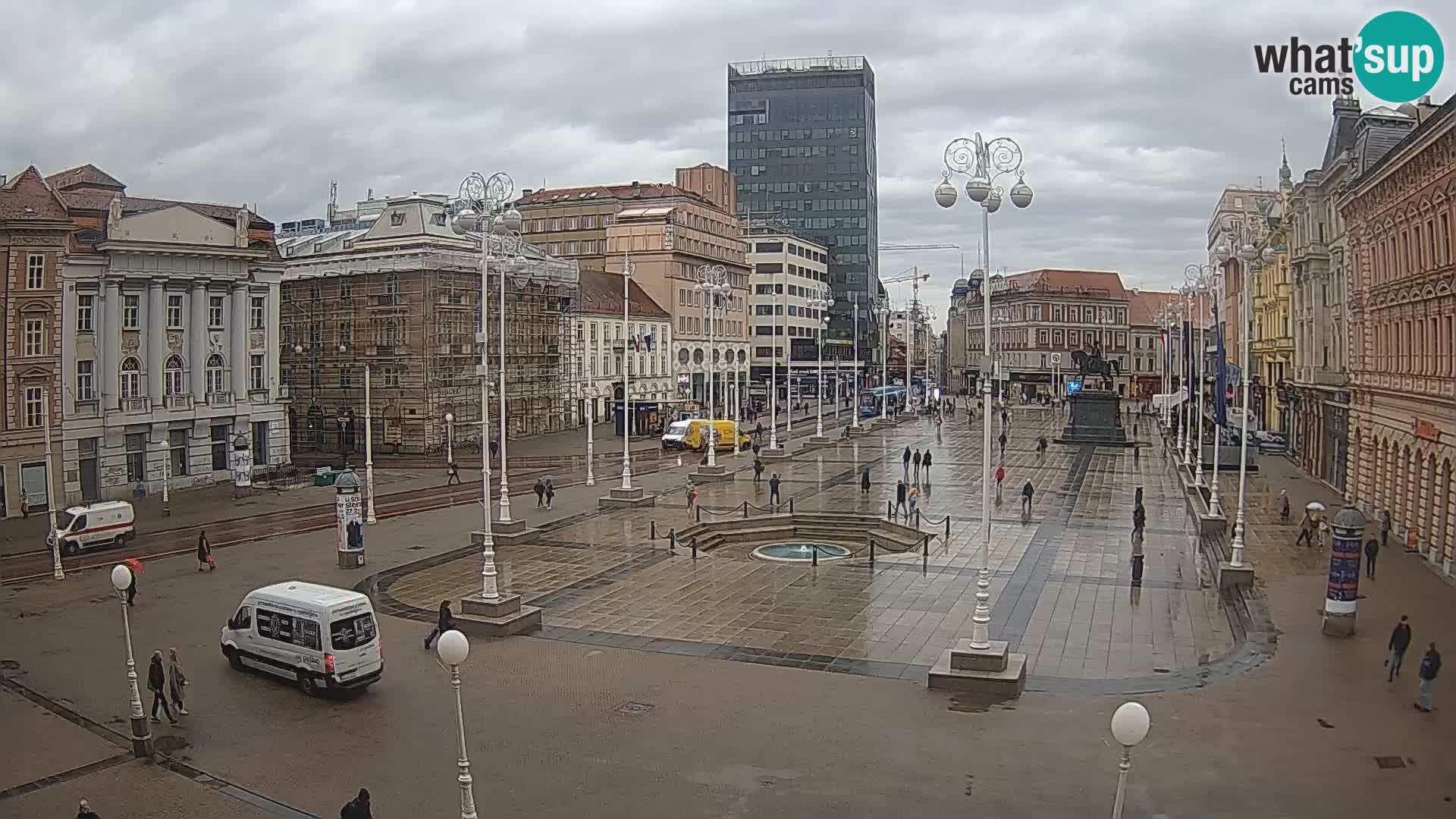 Zagreb camera en vivo plaza Bana Jelačić