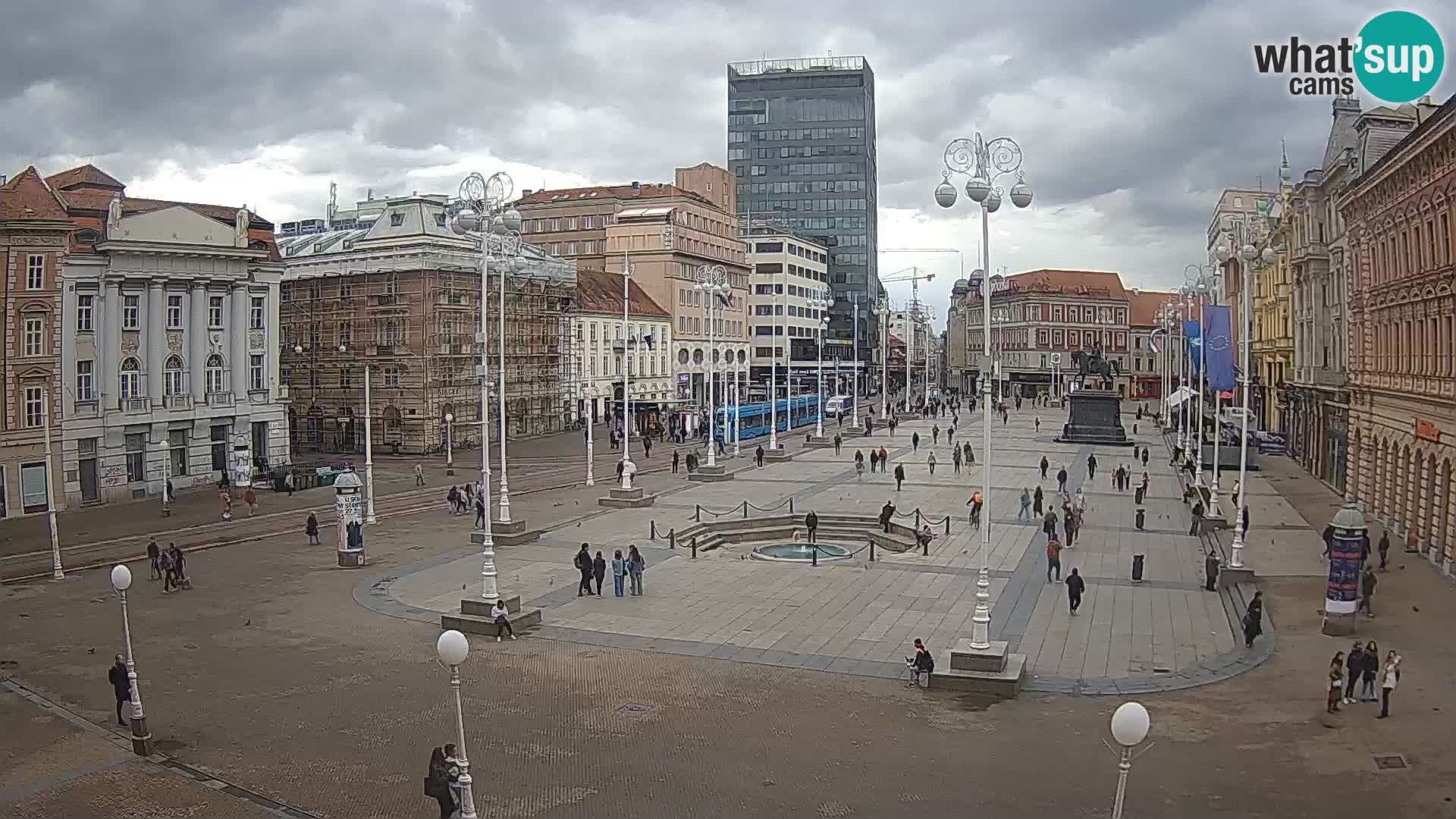 Zagreb Live Webcam Platz Bana Jelačić