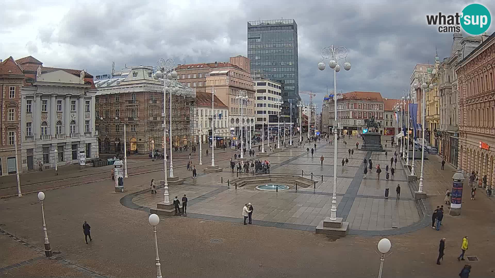 Zagreb camera en vivo plaza Bana Jelačić