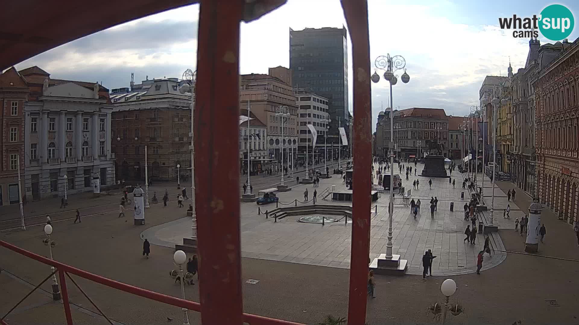 Zagabria Live Webcam piazza Bana Jelačić