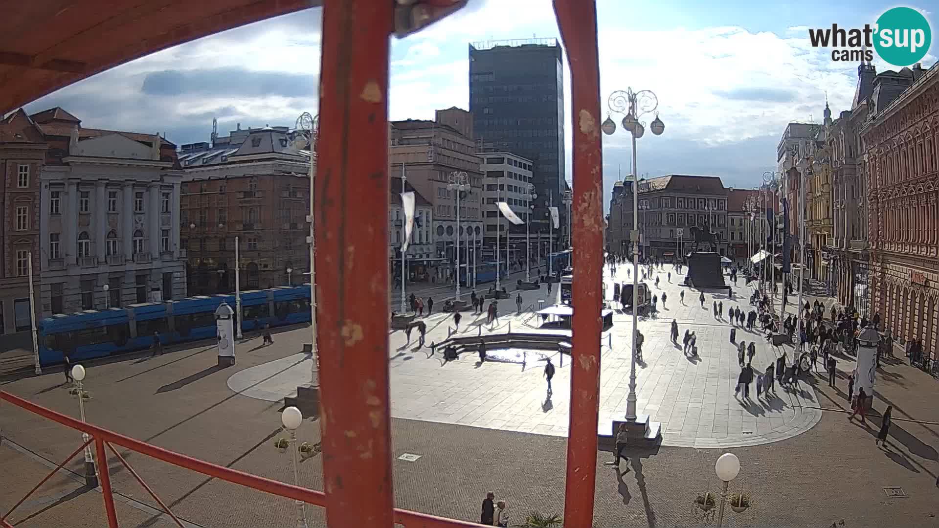 Zagreb camera en vivo plaza Bana Jelačić