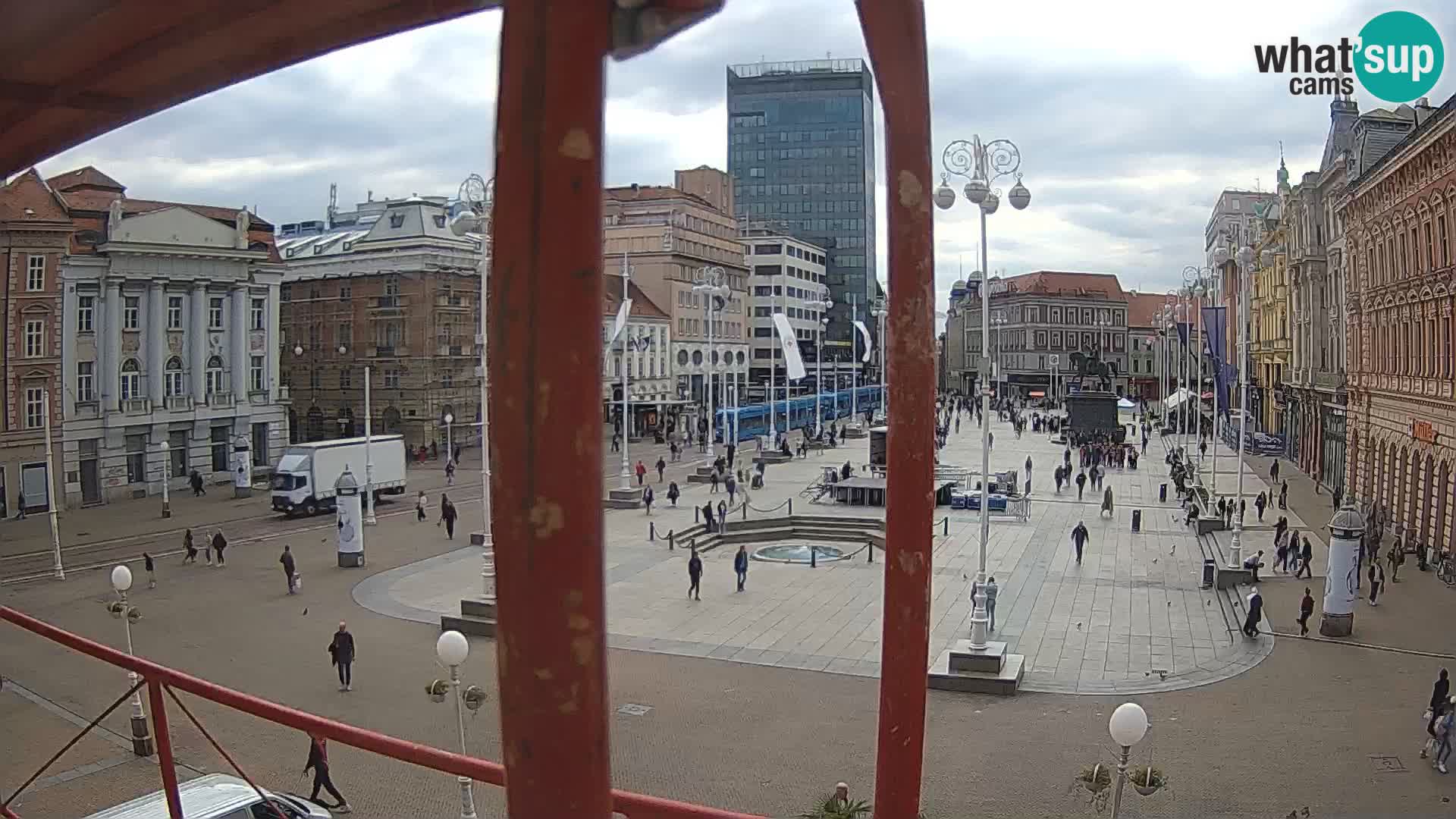Zagreb Live Webcam Platz Bana Jelačić