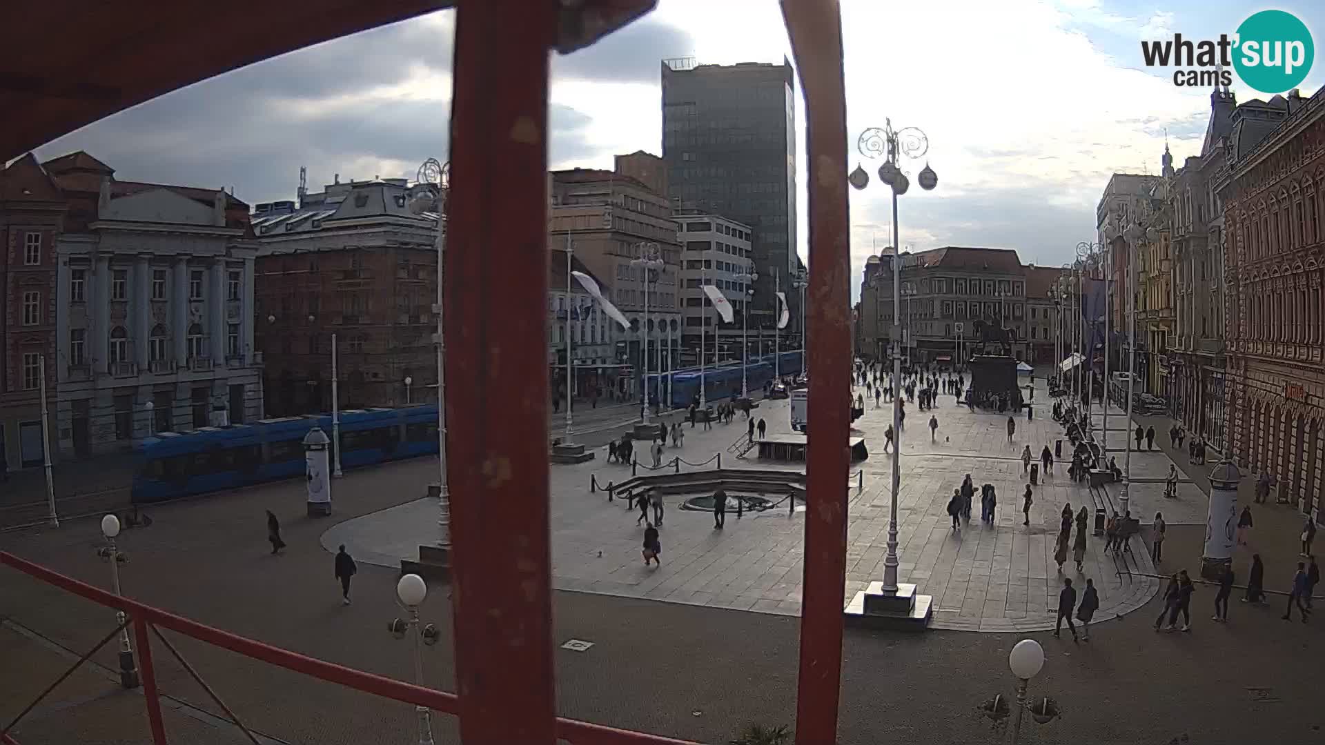 Zagreb Live Webcam Platz Bana Jelačić
