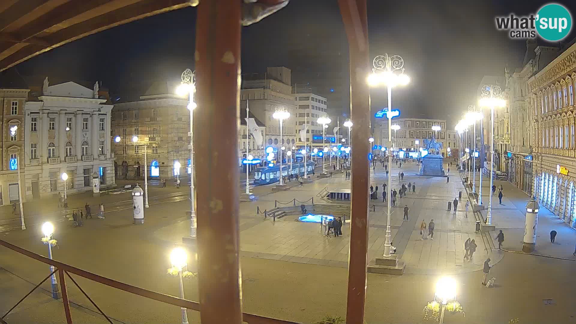 Zagreb web kamera trg Bana Jelačića