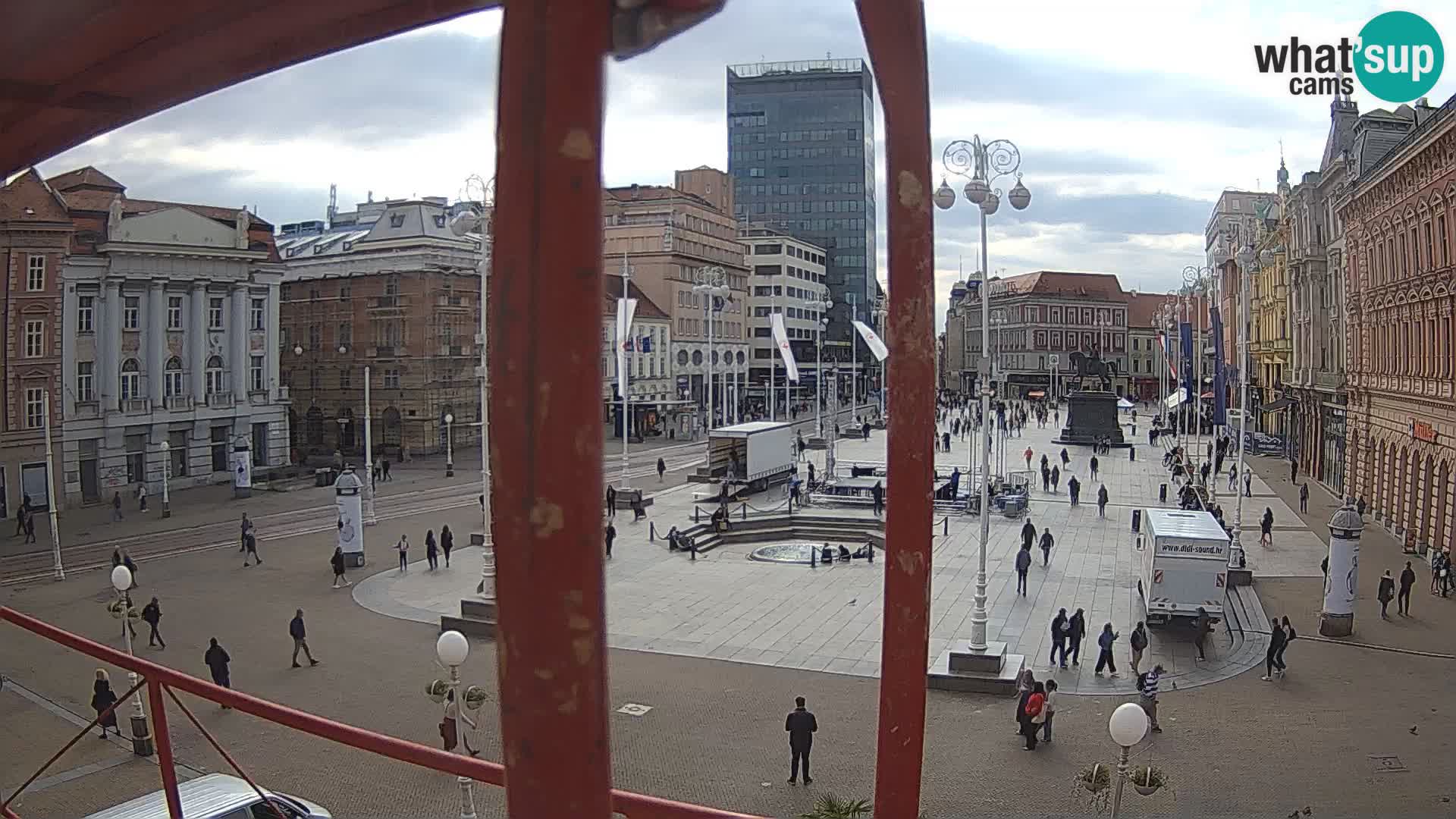 Zagreb camera en vivo plaza Bana Jelačić
