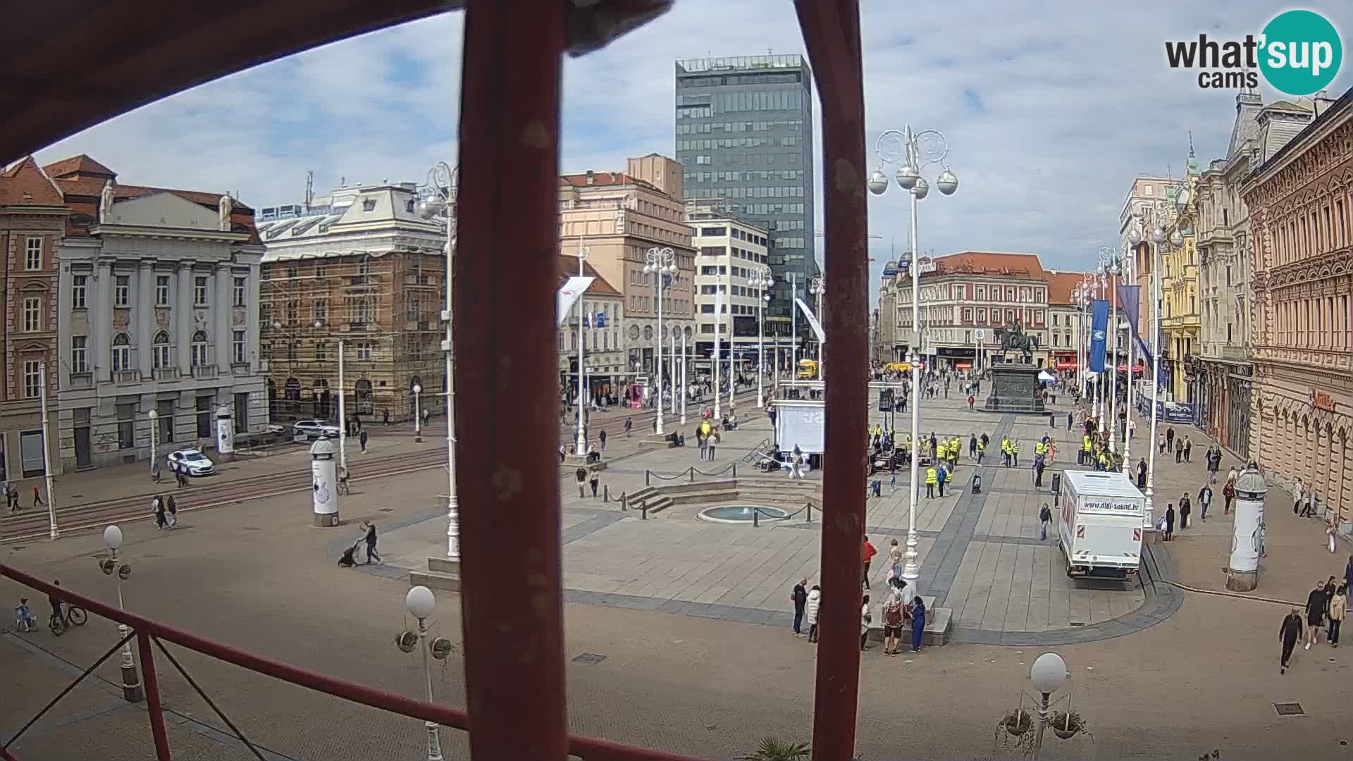 Zagreb web kamera trg Bana Jelačića