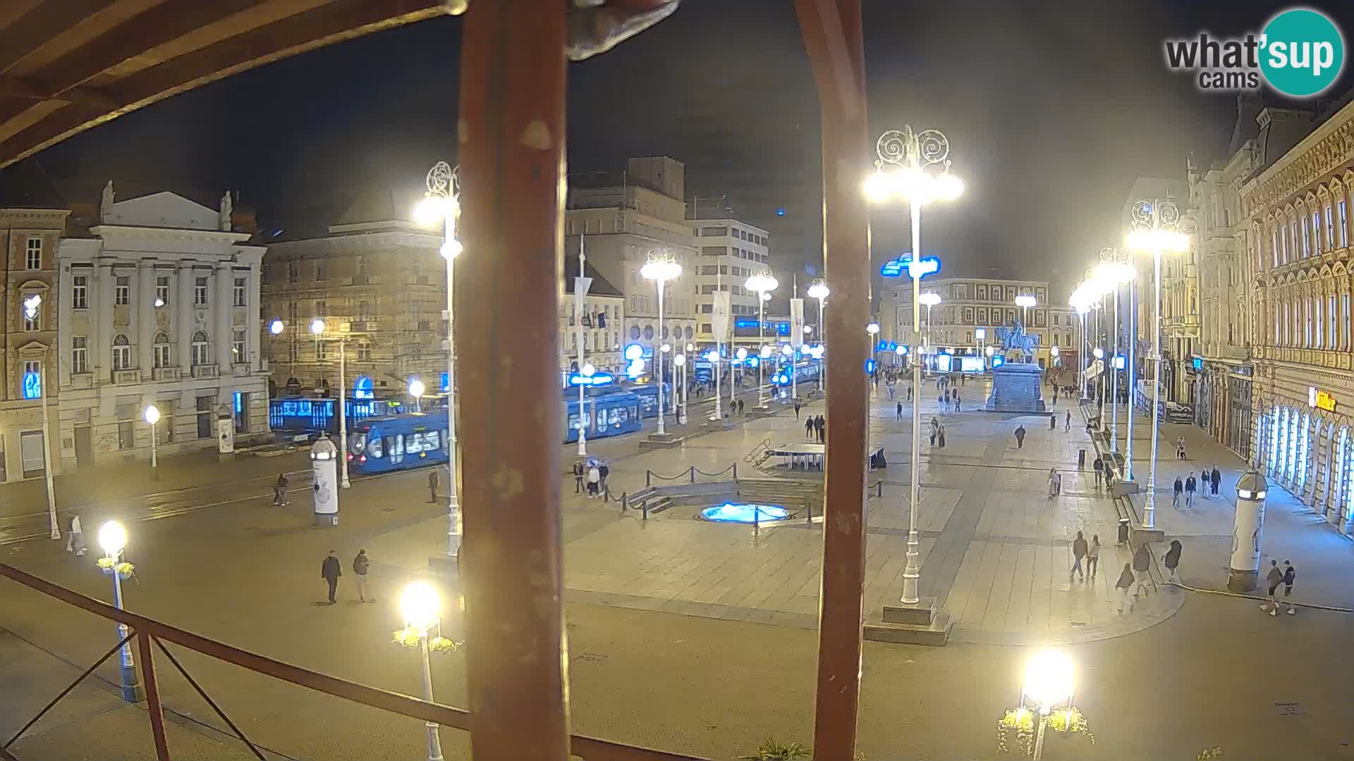 Zagreb web kamera trg Bana Jelačića
