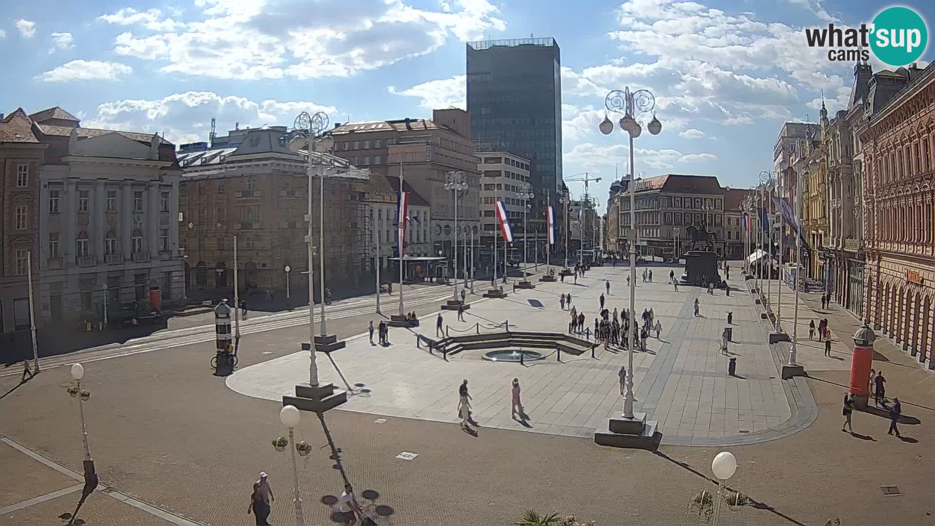 Zagabria Live Webcam piazza Bana Jelačić