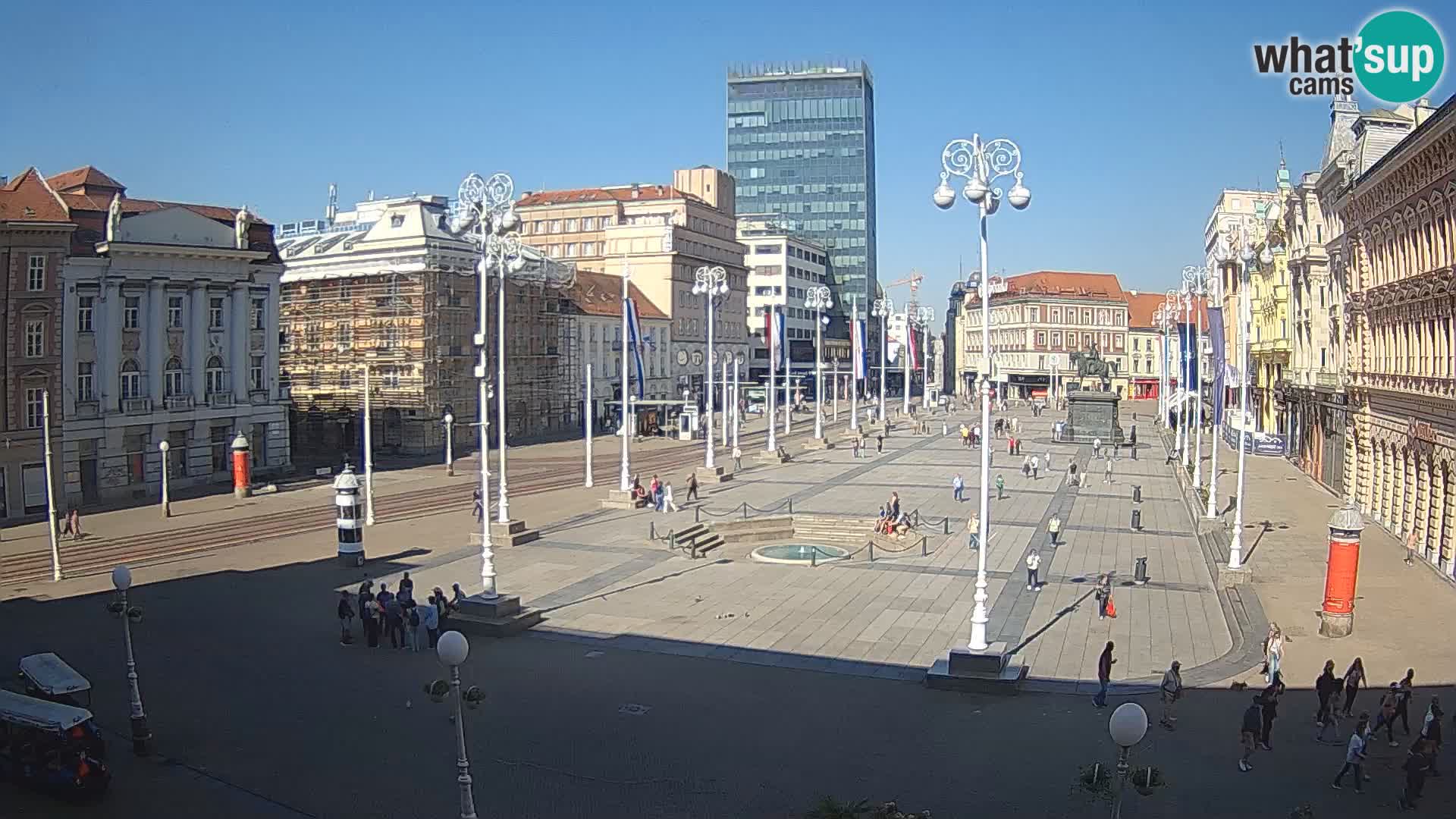 Zagreb Live Webcam Platz Bana Jelačić