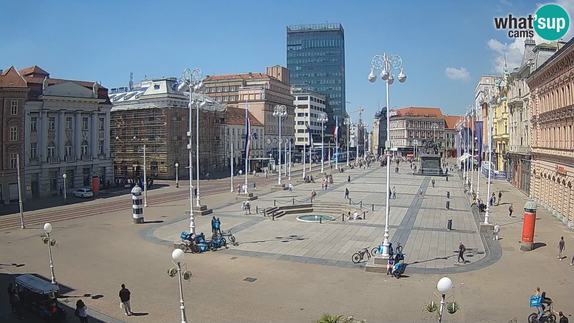 Zagabria Live Webcam piazza Bana Jelačić