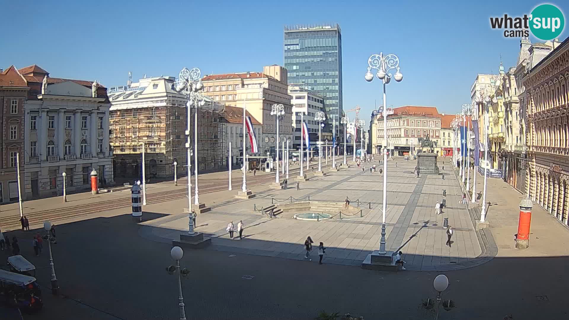 Zagreb Live Webcam Platz Bana Jelačić