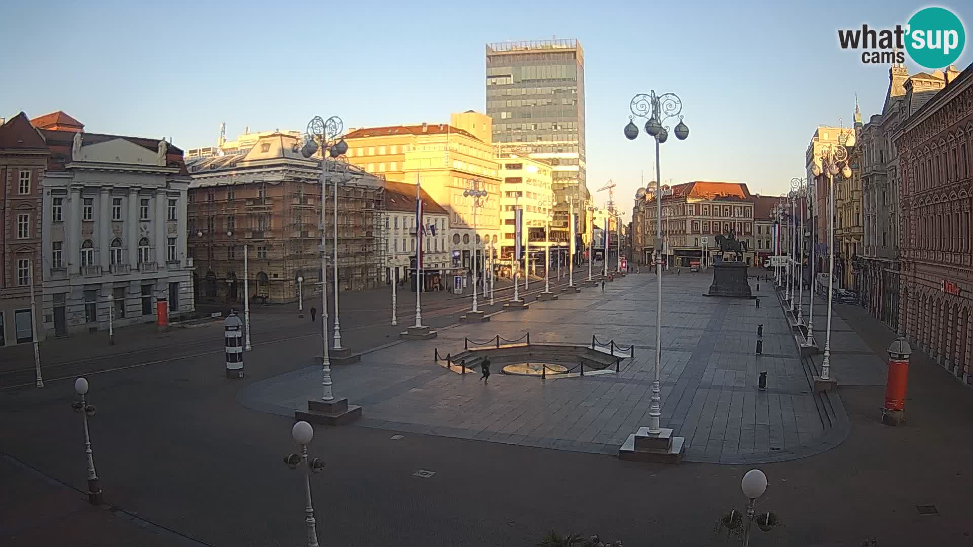 Zagreb Live Webcam Platz Bana Jelačić